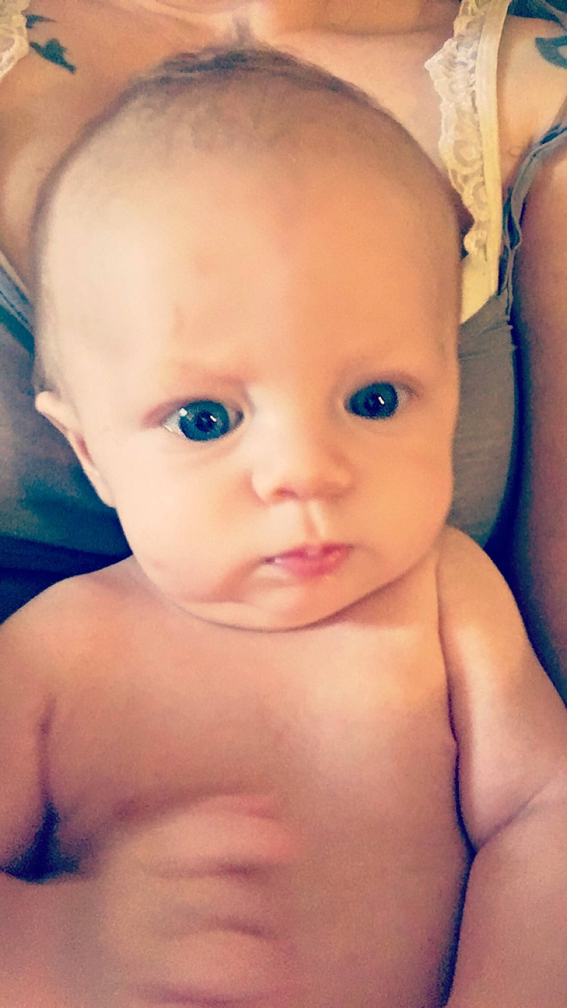 Tobias is registered to the contest to win money with this photo: baby, baby_making_funny_faces, cheek, chest, child, chin, close_up, eye, eyebrow, face, forehead, head, lip, mouth, muscle, nose, organ, person, skin, toddler