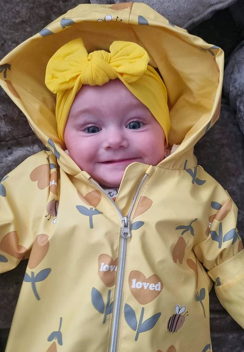 Dottie Rose joined the competition — help win amazing prizes! baby, baby_products, baby_toddler_clothing, beauty, cheek, child, chin, event, eye, fun, happy, head, headgear, headwear, hood, joy, outerwear, person, product, skin