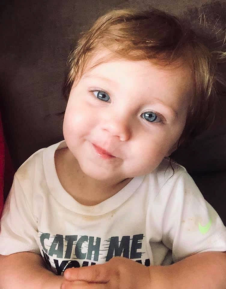 Dominick is registered to the contest to win money with this photo: baby, beauty, cheek, child, chin, eye, eyebrow, face, facial_expression, forehead, fun, hair, hairstyle, head, lip, nose, organ, person, skin, smile