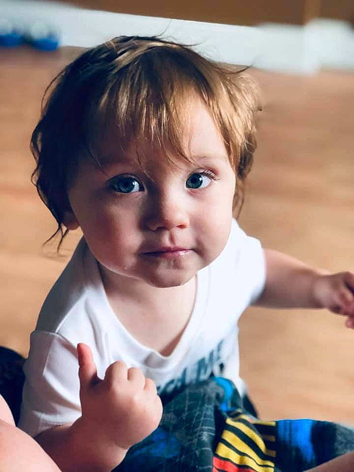 Dominick joined the competition — help win amazing prizes! baby, beauty, brown_hair, cheek, child, child_model, chin, eye, face, finger, hair, head, nose, person, photography, play, skin, smile, thumb, toddler