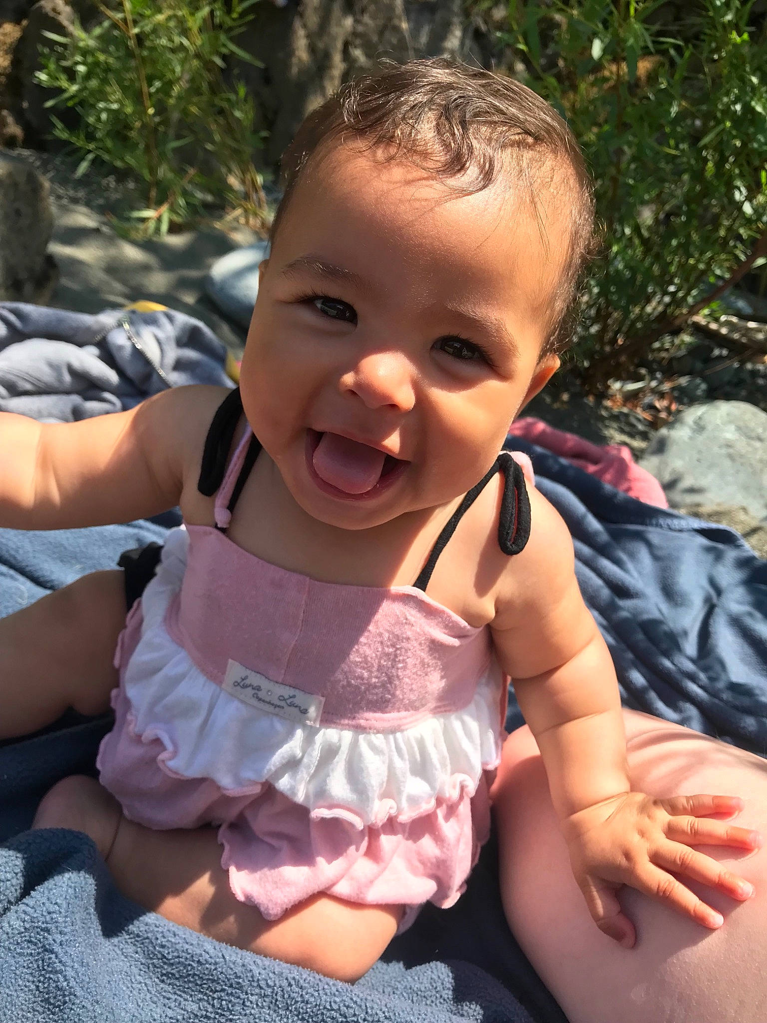 Dakoda joined the competition — help win amazing prizes! baby, child, finger, head, person, smile, toddler