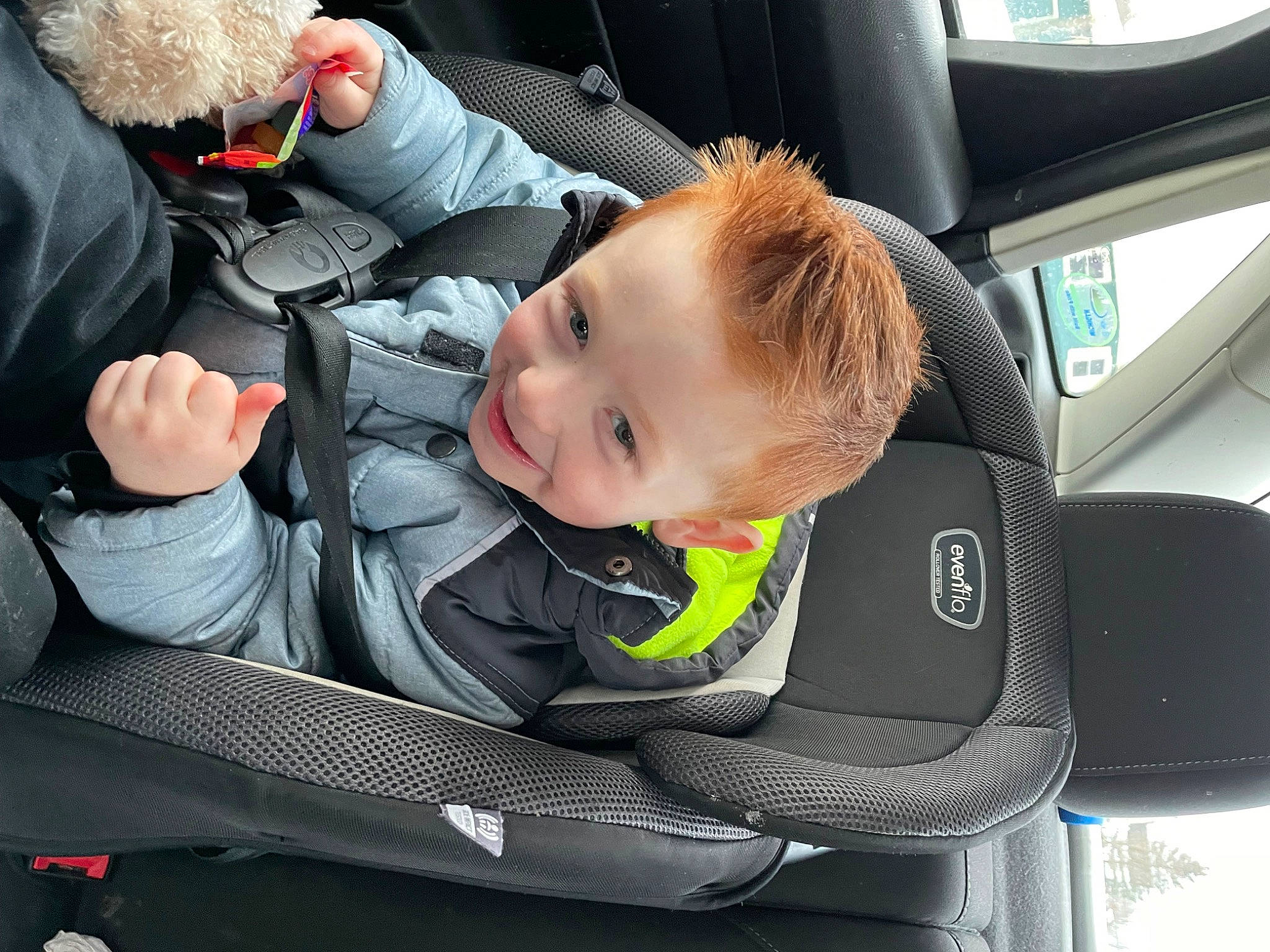 Hunter joined the competition — help win amazing prizes! auto_part, automotive_design, baby, baby_carriage, baby_in_car_seat, baby_products, baby_safety, car_seat, car_seat_cover, child, comfort, family_car, joy, motor_vehicle, person, plant, product, seat_belt, service, toddler