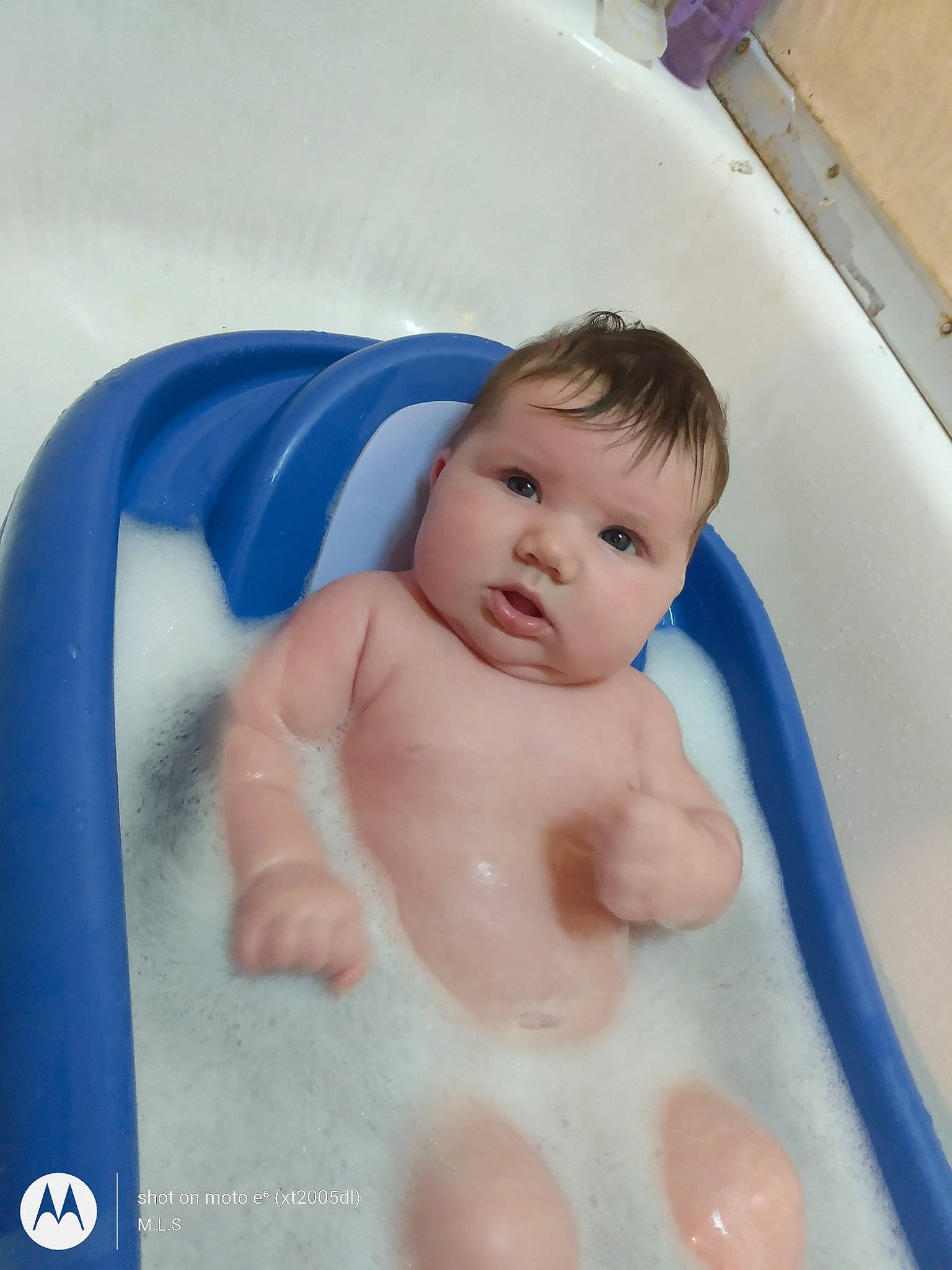 Lillian joined the competition — help win amazing prizes! baby, baby_bathing, bathing, bathroom, bathtub, chest, child, composite_material, fluid, fun, leisure, liquid, person, personal_care, plumbing, plumbing_fixture, room, skin, thumb, toddler