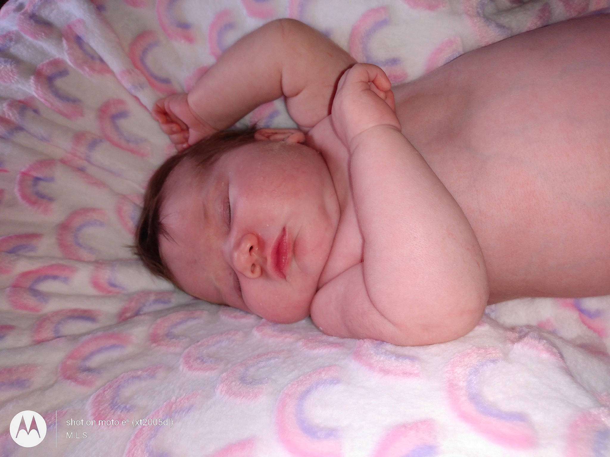 Lillian is registered to the contest to win money with this photo: baby, baby_sleeping, bedding, bedtime, cheek, chest, child, comfort, eyelash, flesh, linens, lip, mammal, mouth, nose, pattern, person, pink, skin, thumb