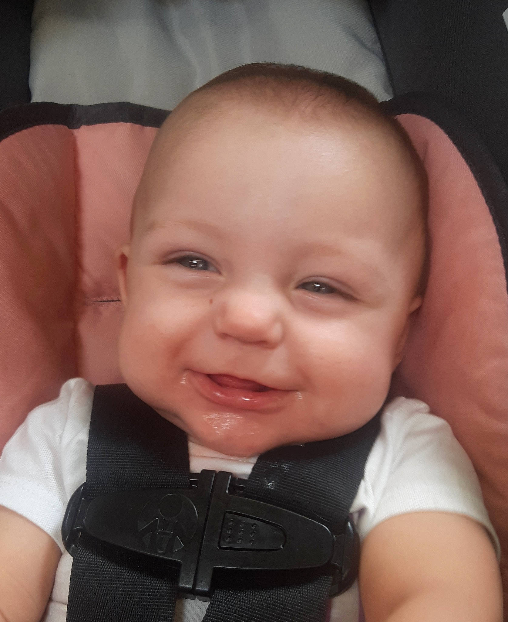 Kimberlynn is registered to the contest to win money with this photo: baby, baby_making_funny_faces, beauty, cheek, child, chin, eye, eyebrow, face, facial_expression, finger, forehead, head, joy, lip, mouth, muscle, nose, person, skin