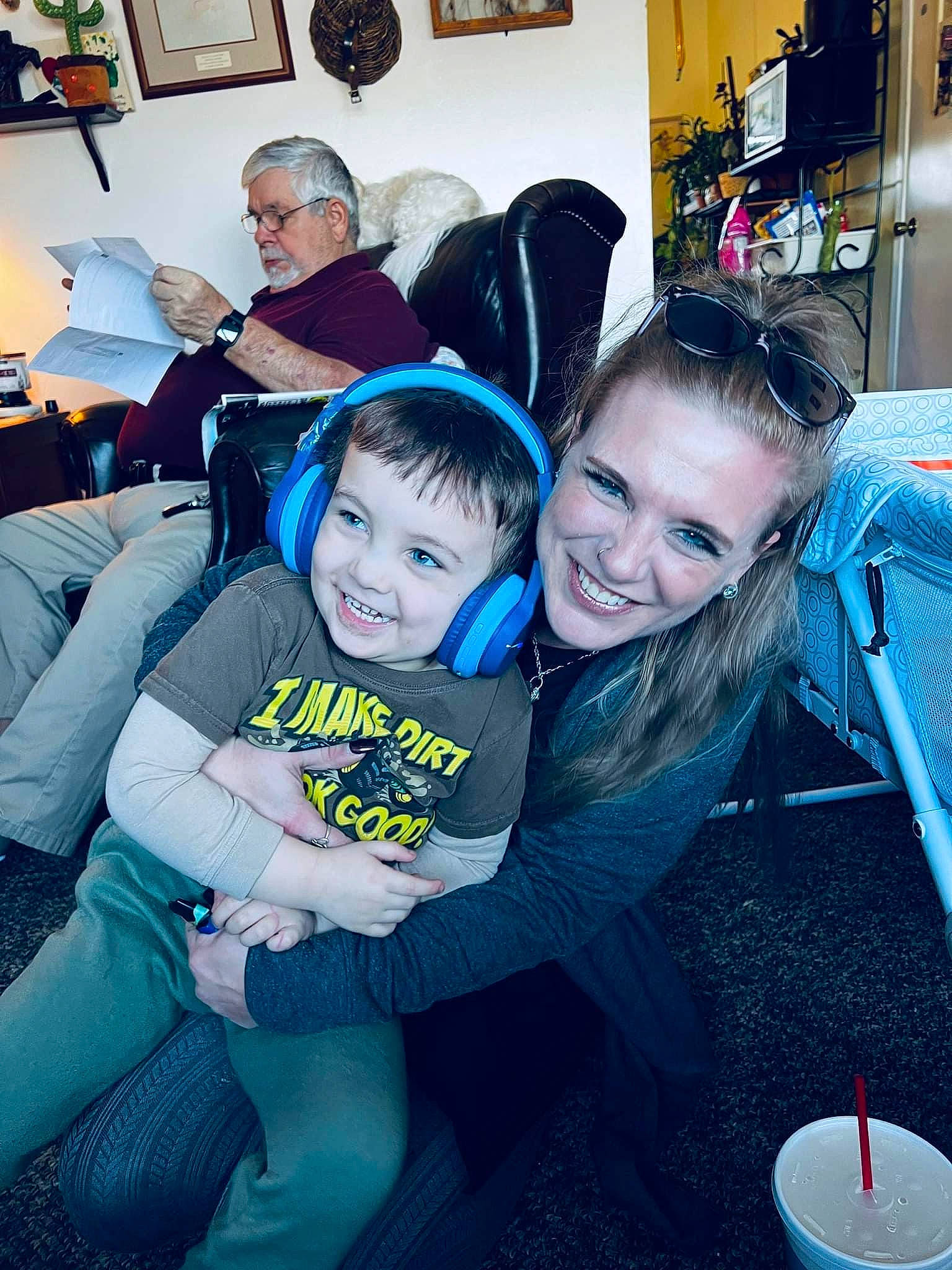 Khyri joined the competition — help win amazing prizes! chair, child, comfort, cool, couch, drink, event, friendship, fun, hairstyle, happy, interaction, joy, lamp, lap, leisure, person, picture_frame, smile, t_shirt