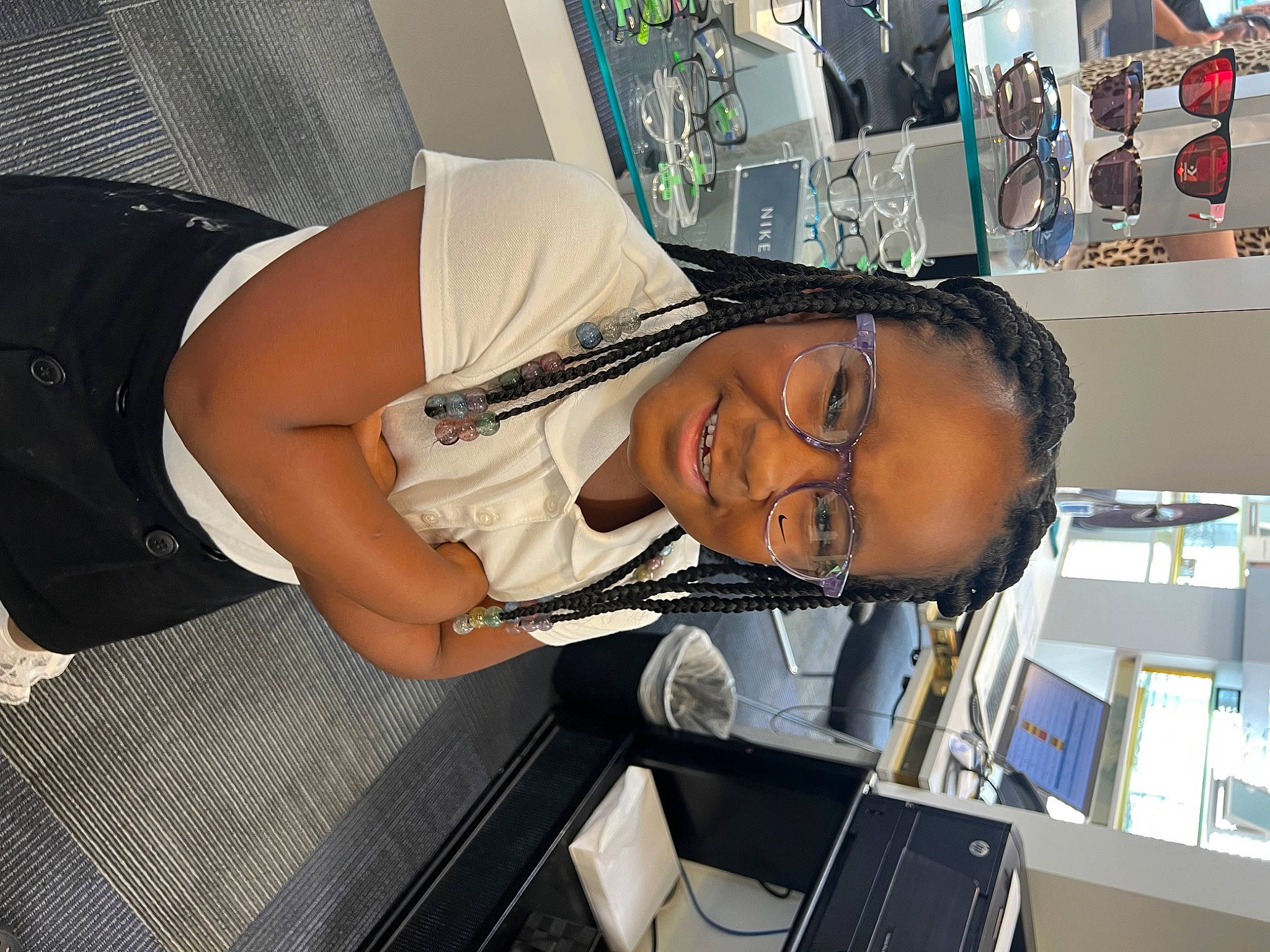 Nyrihanna joined the competition — help win amazing prizes! art, artist, eyewear, fun, hat, human_leg, job, joy, person, room, smile, thigh, visual_arts