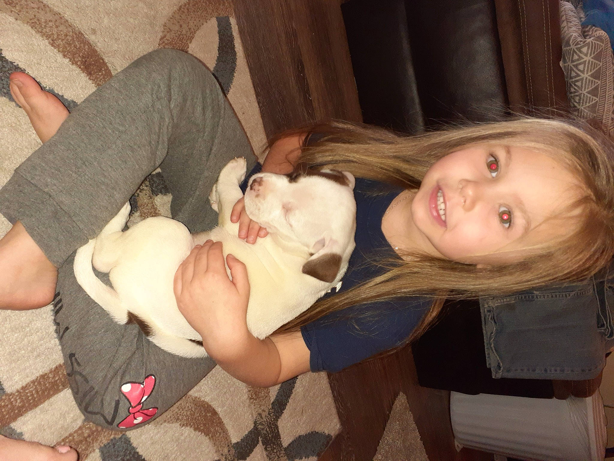 Natalie is registered to the contest to win money with this photo: blond, cheek, child, eye, face, flash_photography, fun, gesture, hair, happy, head, iris, joy, mouth, organ, person, skin, smile, thigh, toddler