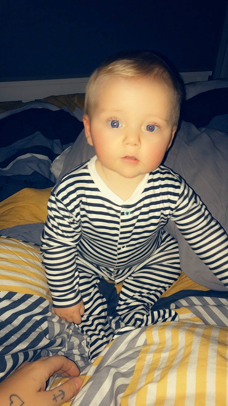 Rory-george joined the competition — help win amazing prizes! baby, cheek, child, eye, face, head, iris, nose, person, sitting, skin, sleeve, smile, toddler