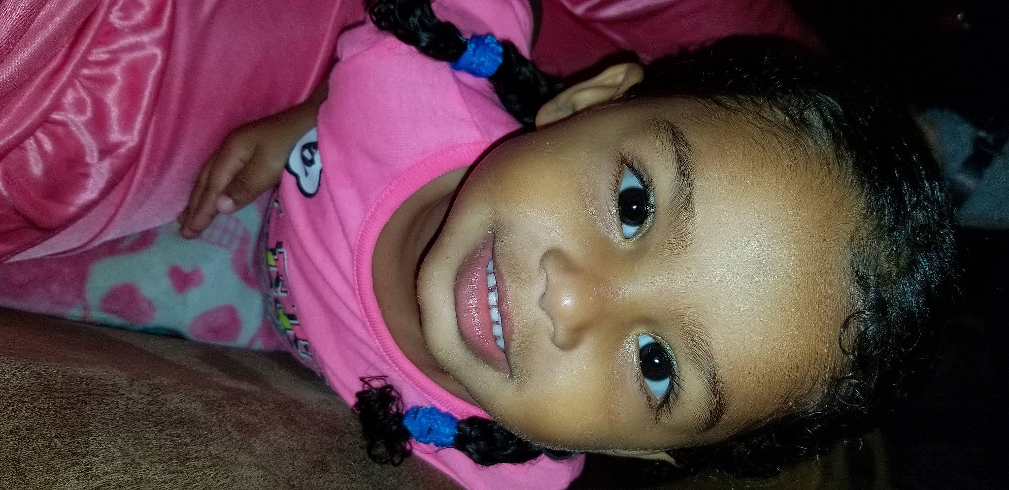 Rylee is registered to the contest to win money with this photo: baby, baby_toddler_clothing, beauty, black_hair, cheek, child, chin, eyebrow, eyelash, forehead, iris, jaw, joy, lip, organ, person, pink, portrait_photography, skin, toddler