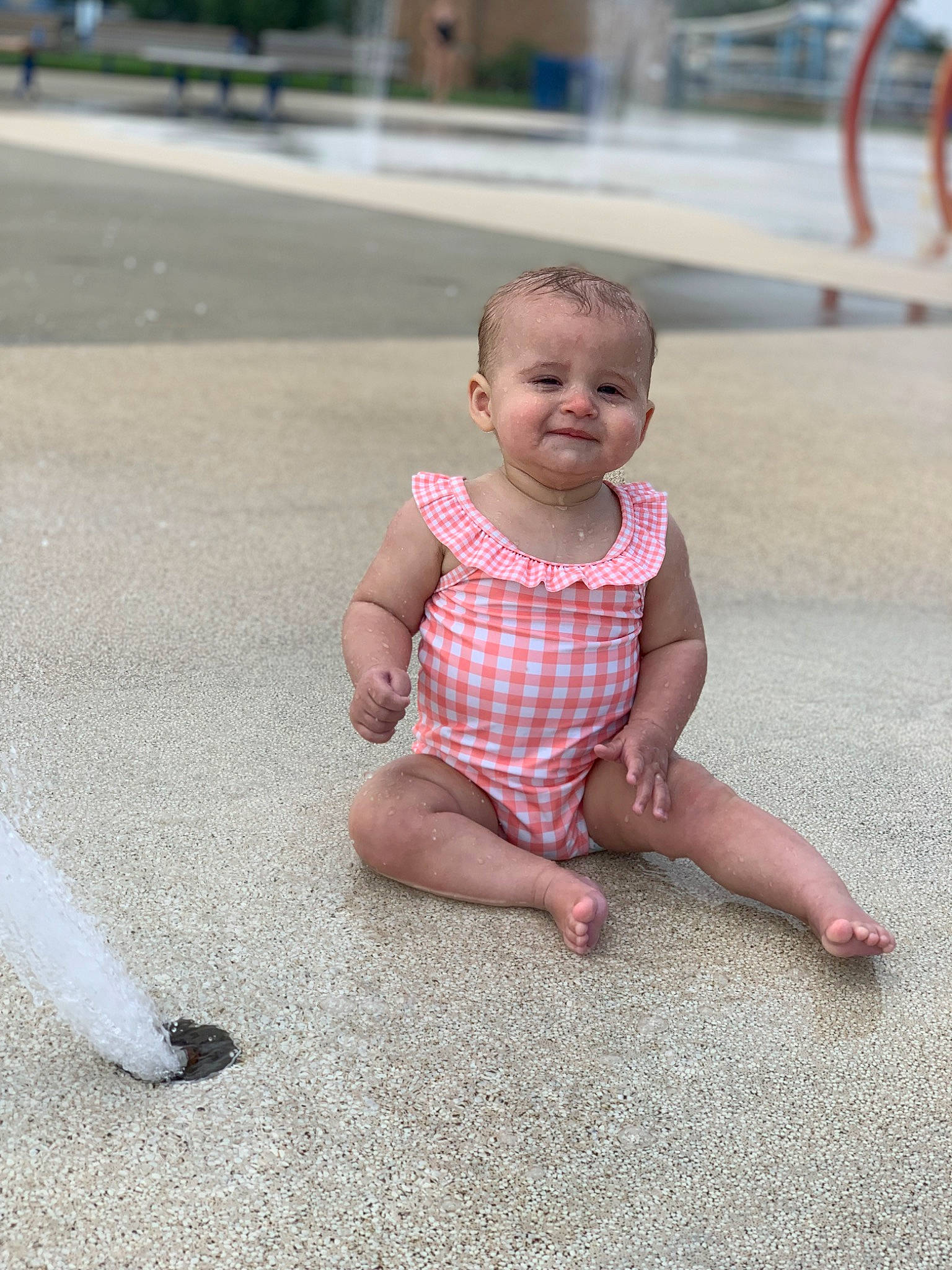 Alaska joined the competition — help win amazing prizes! asphalt, baby, baby_toddler_clothing, child, chin, flooring, foot, fun, grass, happy, human_leg, joy, leisure, person, recreation, road_surface, sitting, skin, smile, tire