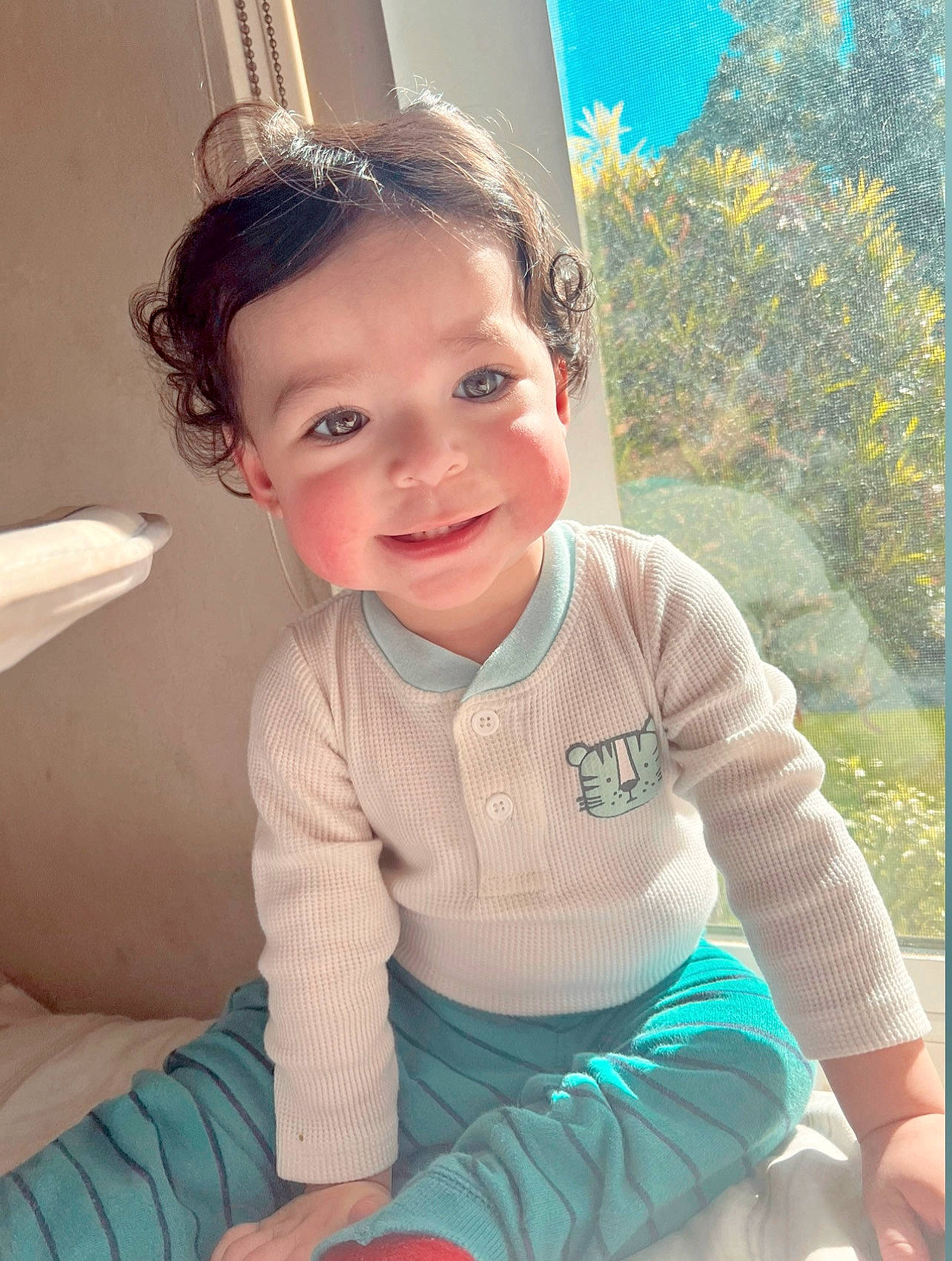 Julian joined the competition — help win amazing prizes! arm, baby_toddler_clothing, beauty, blue, child, cool, eye, eyebrow, facial_expression, fun, grass, hairstyle, happy, iris, joy, person, plant, skin, sleeve, smile