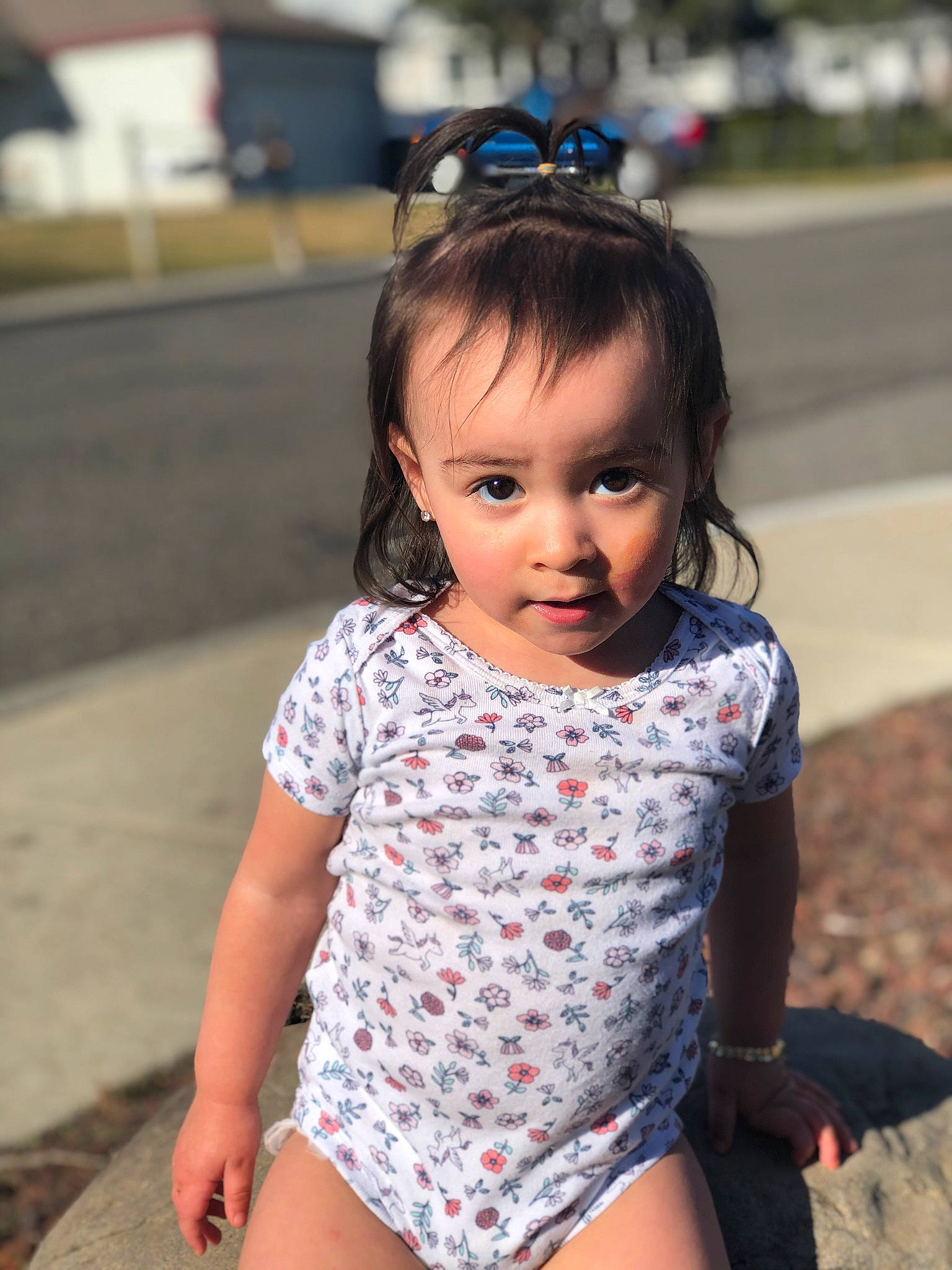 Katalina joined the competition — help win amazing prizes! black_hair, chin, cool, eye, facial_expression, fashion, hair, happy, head, headgear, iris, lip, organ, person, photograph, public_space, skin, street_fashion, thigh, toddler