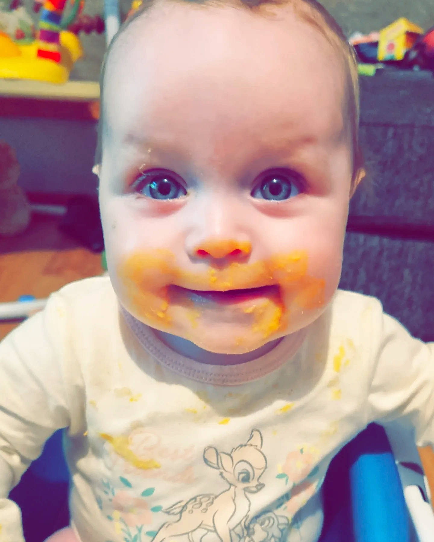 Kiara is registered to the contest to win money with this photo: baby, baby_toddler_clothing, cheek, chin, cool, ear, eyelash, facial_expression, forehead, fun, hairstyle, happy, iris, lip, mouth, nose, organ, person, skin, sleeve