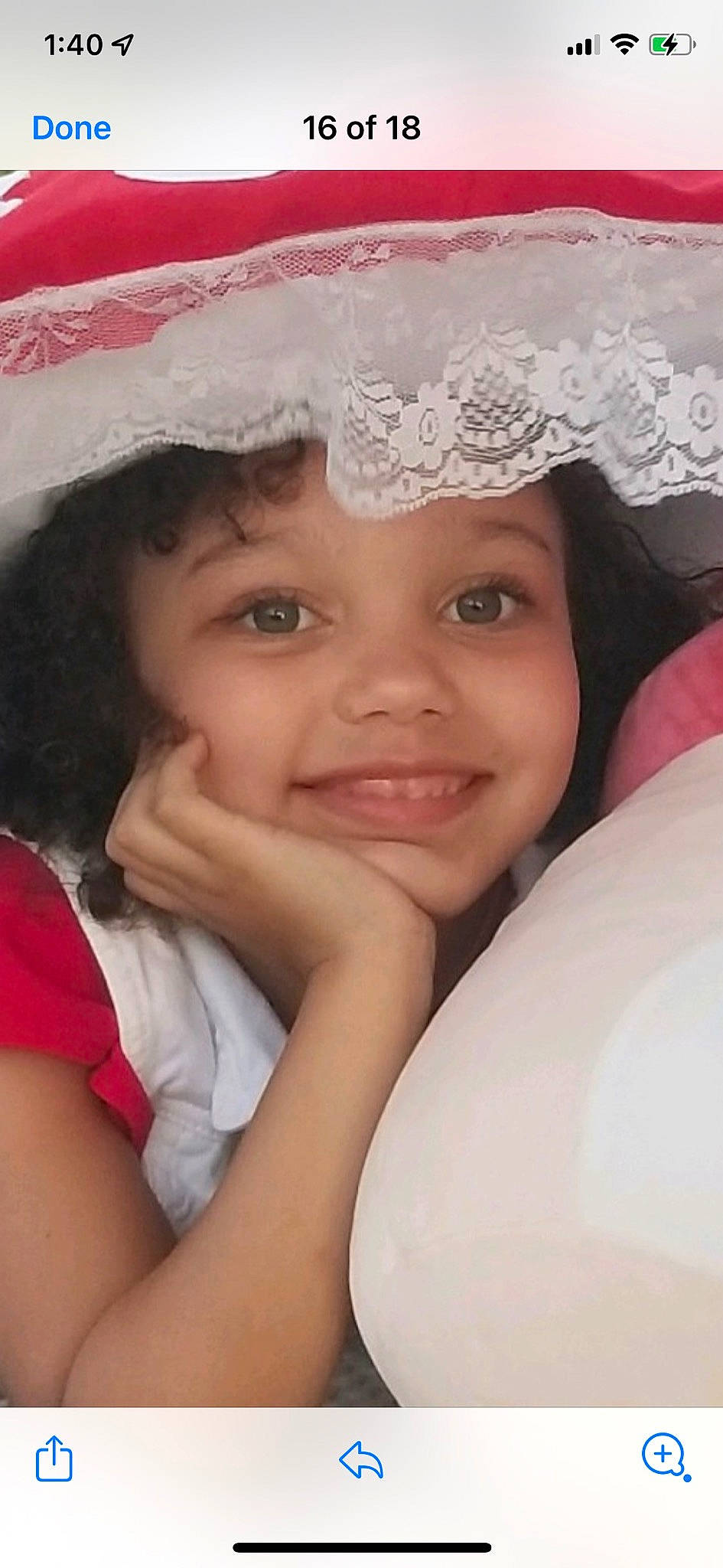 Aaliyah joined the competition — help win amazing prizes! child, chin, close_up, embellishment, eyebrow, face, fashion_accessory, flash_photography, fun, hair_accessory, happy, hat, headgear, headpiece, headwear, iris, joy, lip, person, pink
