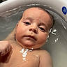 baby, infant, bathtub, water, skin, face, hand, bath, sink, household, domestic, cleaning, relaxing, child, young, cute, bath_time, wet, bathing, indoors