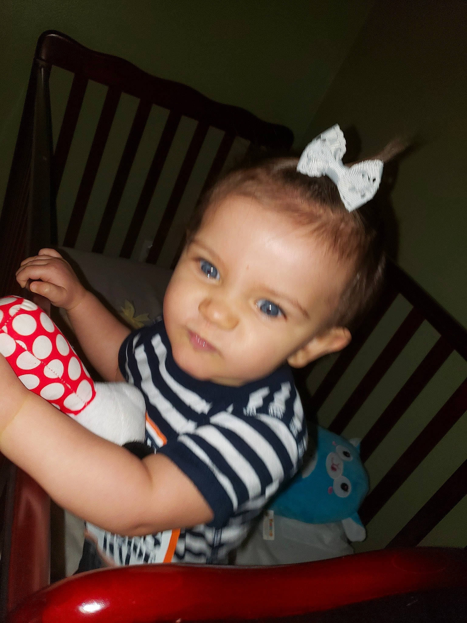 Emily-rose is registered to the contest to win money with this photo: baby, baby_products, baby_safety, baby_toddler_clothing, chair, cheek, child, ear, eye, furniture, hair_accessory, infant_bed, iris, lip, nose, person, play, product, sitting, skin