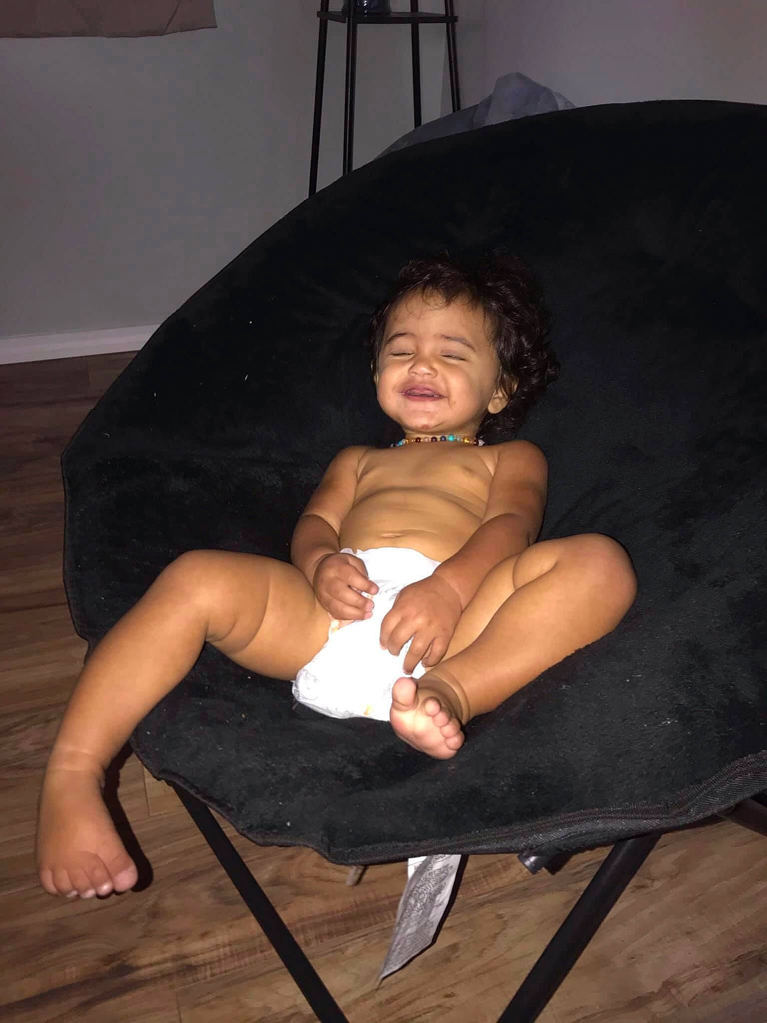 Korra joined the competition — help win amazing prizes! abdomen, ankle, baby, baby_products, baby_toddler_clothing, barefoot, child, comfort, foot, human_body, knee, lamp, lap, person, sitting, skin, sole, stomach, toe, trunk