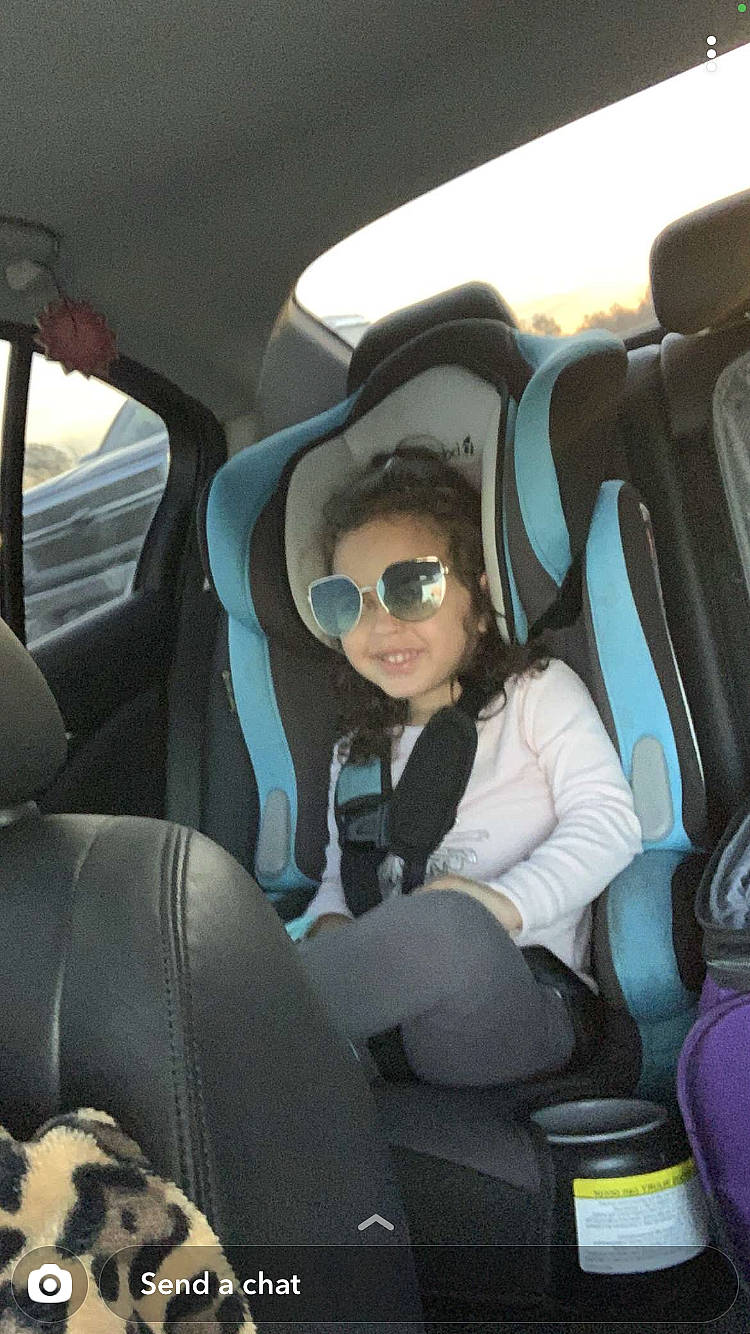 Deanna joined the competition — help win amazing prizes! car_seat, car_seat_cover, comfort, cool, eyewear, family_car, goggles, head_restraint, passenger, person, seat_belt, steering_part, steering_wheel, sunglasses, vehicle_door