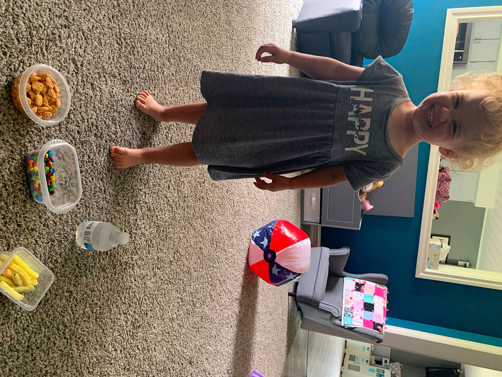 Paige joined the competition — help win amazing prizes! asphalt, ball, carmine, child, football, fun, human_leg, joint, joy, knee, leisure, person, play, product, recreation, road_surface, room, sidewalk, sneakers, sports_equipment