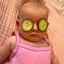 Nora joined the competition — help win amazing prizes! baby, infant, cucumber, face, pink_clothing, blanket, skin, cute, sleeping, lying_down, funny, child, healthy, fresh, relaxation, texture, soft, closeup, indoors, peaceful