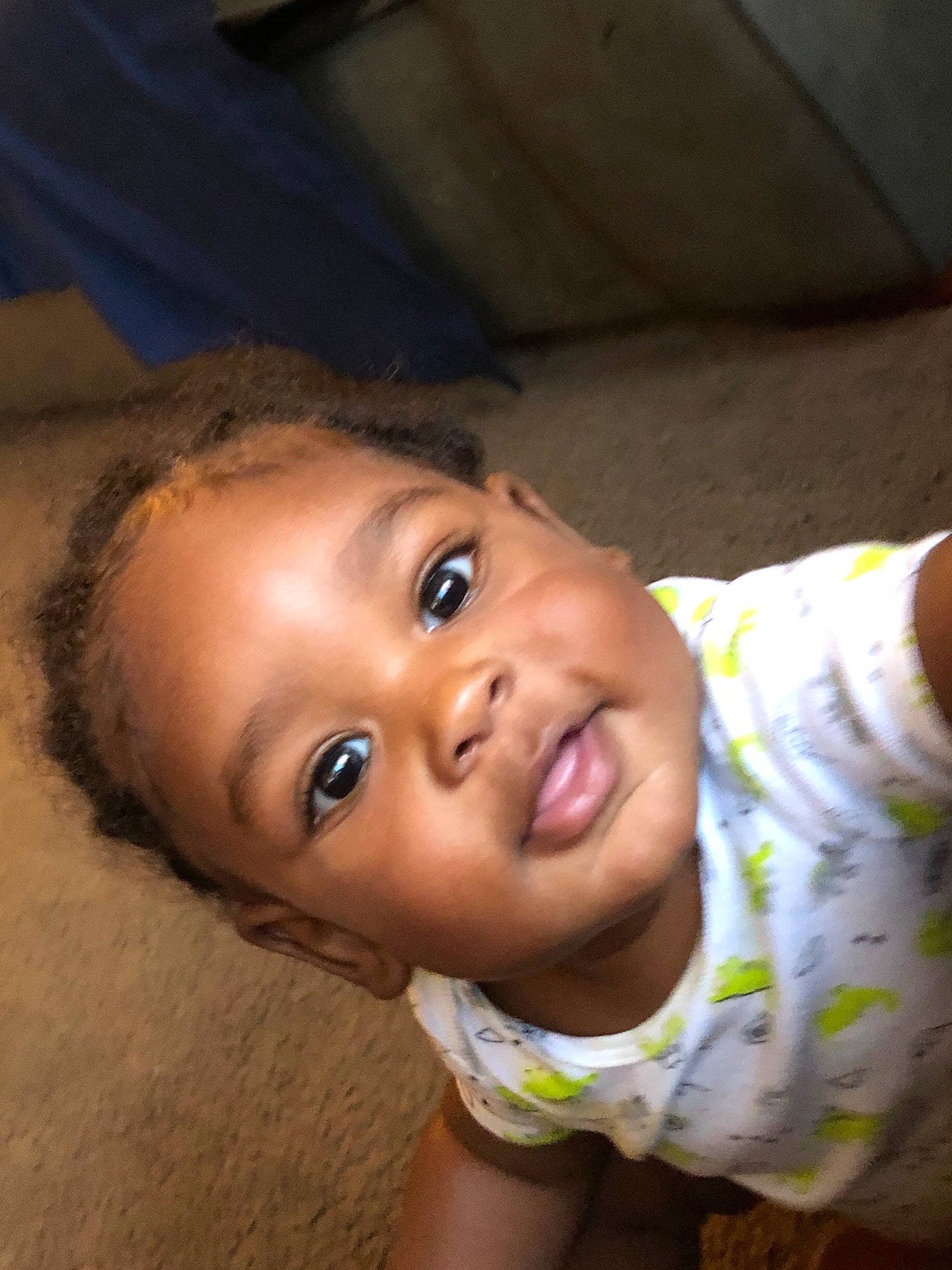 Kyzer is registered to the contest to win money with this photo: baby, cheek, child, eye, face, forehead, head, lip, mouth, nose, person, skin, smile, toddler