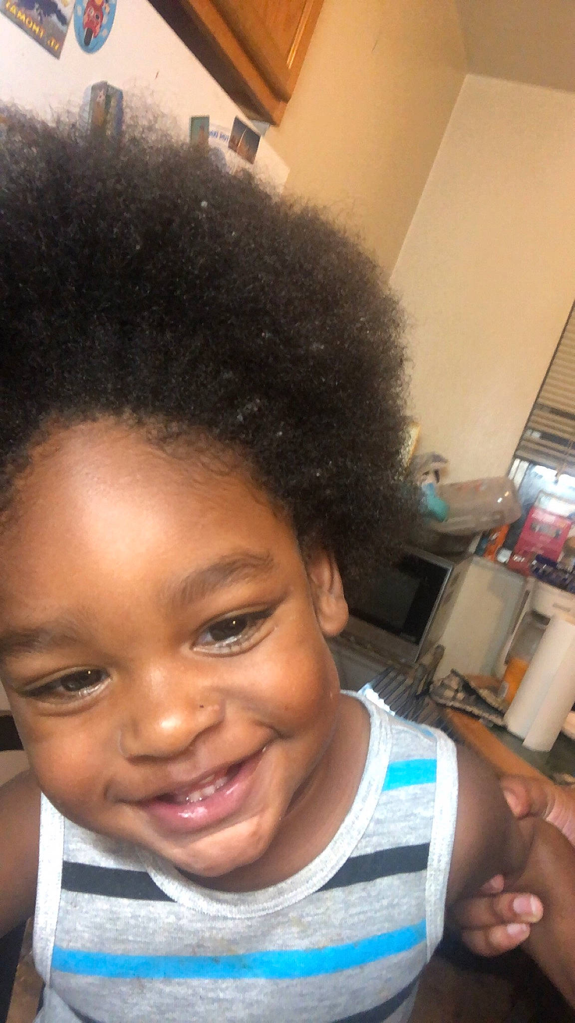 Kyzer joined the competition — help win amazing prizes! afro, black_hair, child, eyebrow, face, forehead, hair, hairstyle, human, joy, person, s_curl, selfie, smile