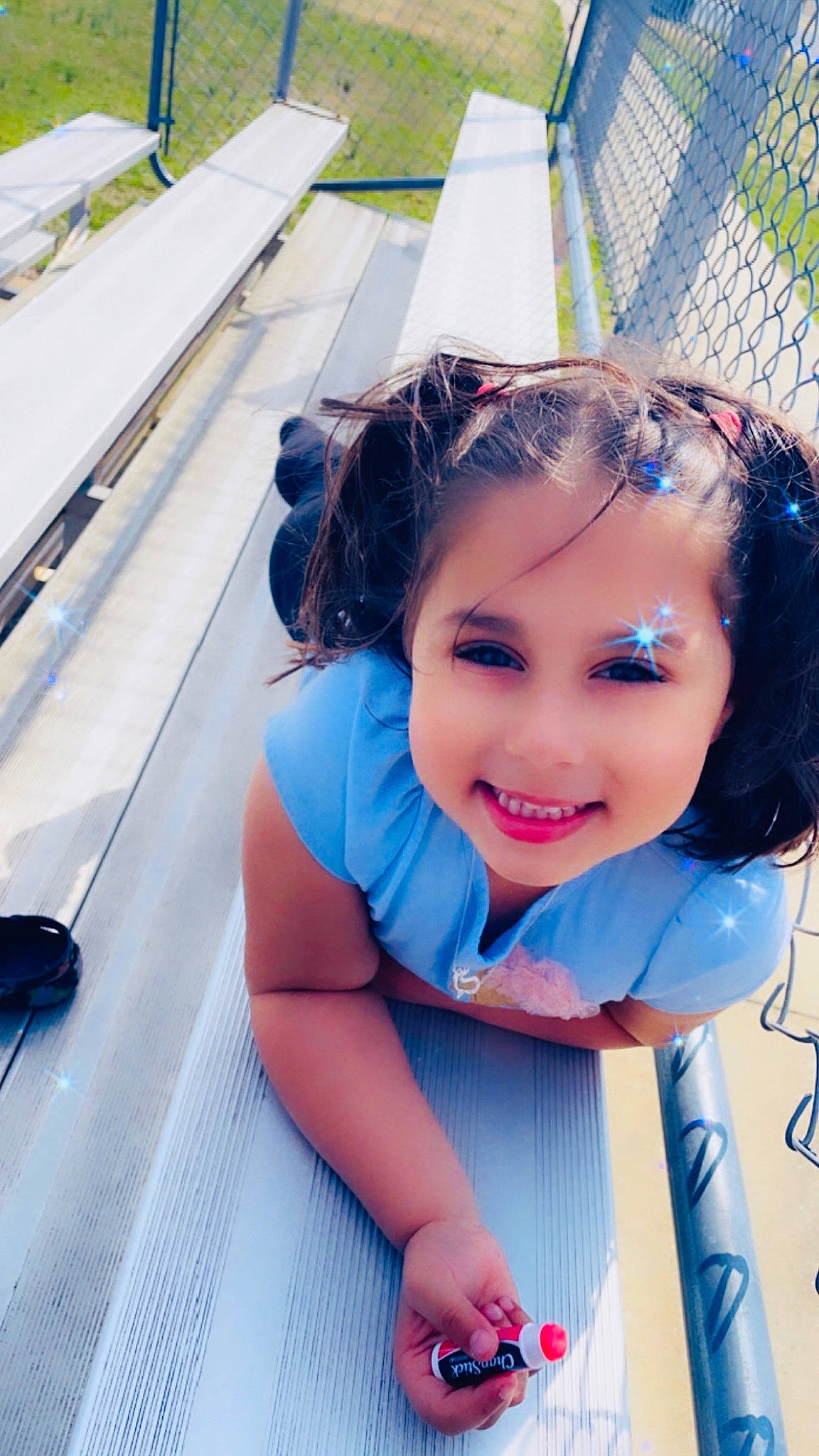 Jainah joined the competition — help win amazing prizes! blue, child, cool, electric_blue, eyewear, fashion_accessory, fun, grass, hair_accessory, happy, headband, headpiece, jewellery, joy, leisure, magenta, person, recreation, skin, smile