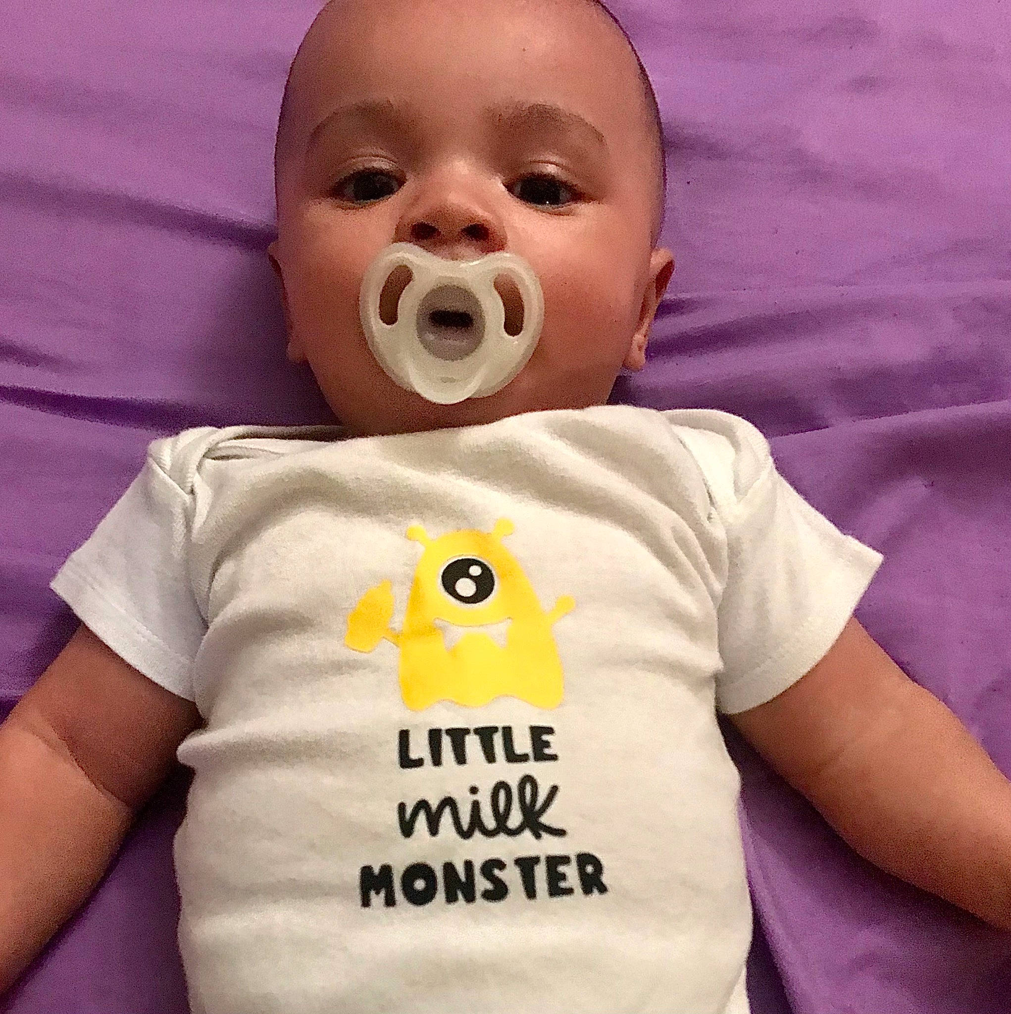 Kaydon is registered to the contest to win money with this photo: baby, baby_making_funny_faces, baby_products, baby_toddler_clothing, cheek, child, comfort, cool, font, gesture, happy, person, play, shout, sleeve, smile, t_shirt, thumb, toddler, top