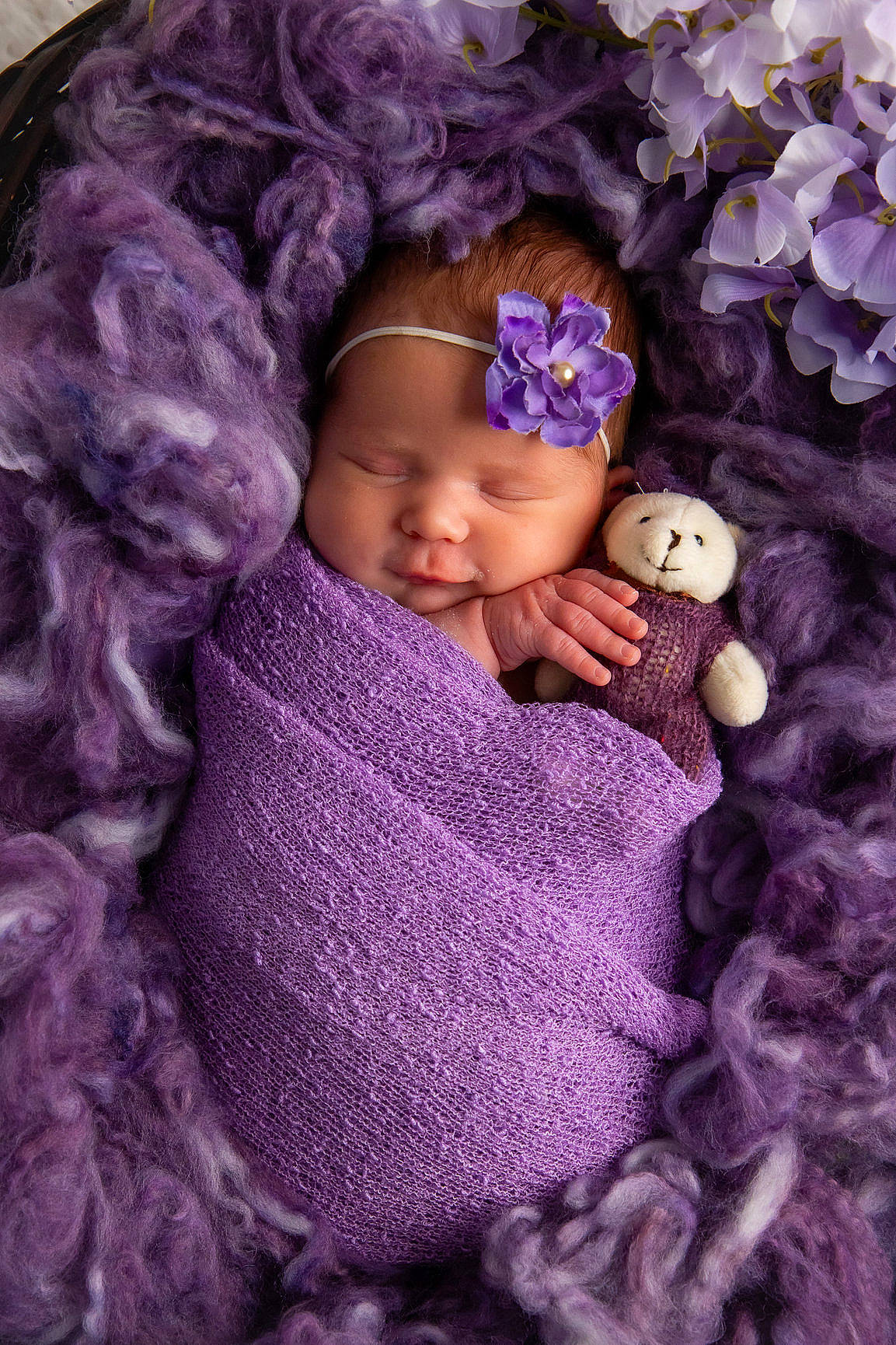 Violet joined the competition — help win amazing prizes! art, baby, baby_toddler_clothing, cap, creative_arts, doll, electric_blue, headgear, headwear, knit_cap, magenta, pattern, person, pink, plant, purple, textile, toddler, toy, violet