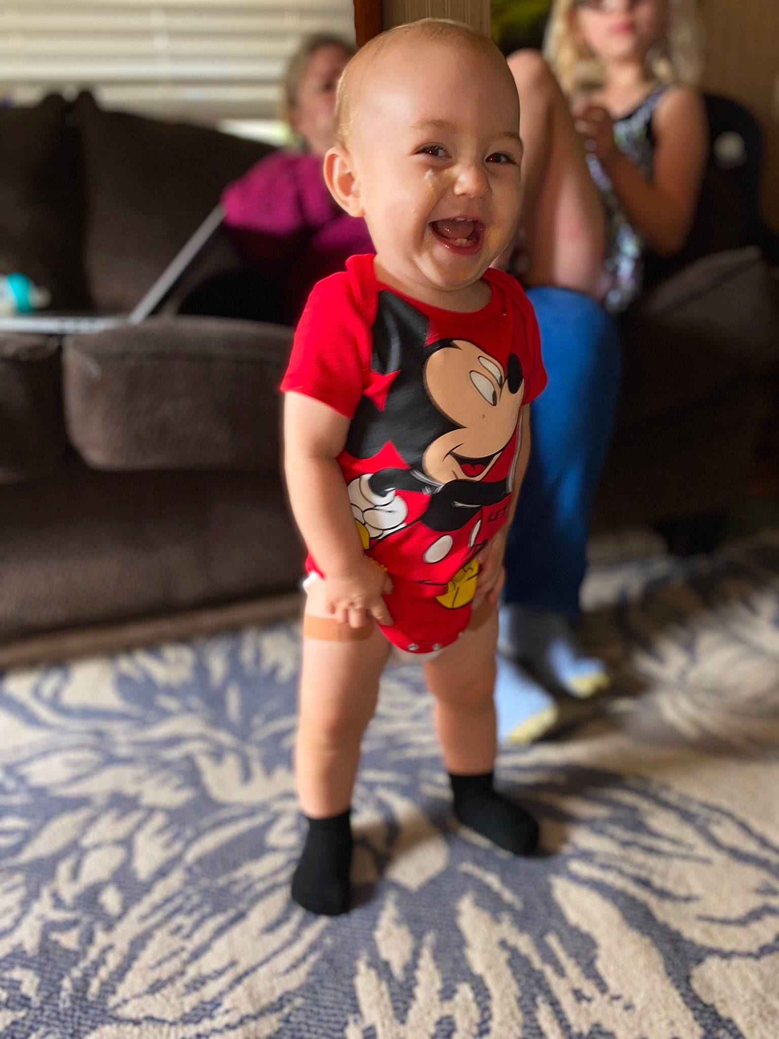 Aj joined the competition — help win amazing prizes! arm, baby, baby_toddler_clothing, clothing, face, floor, flooring, fun, happy, head, human_body, joint, mouth, people, person, skin, sleeve, smile, t_shirt, thigh