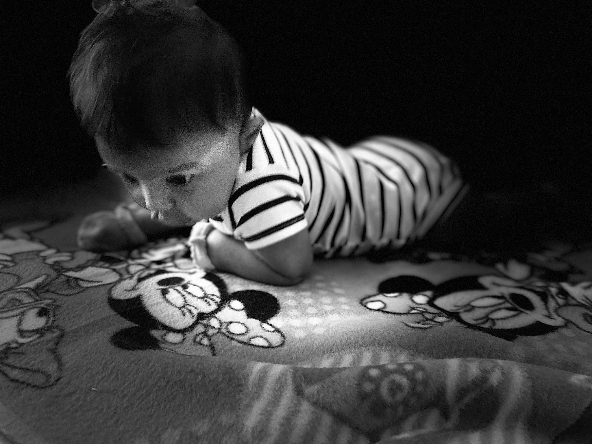 Yuri joined the competition — help win amazing prizes! baby, black, black_and_white, child, darkness, hand, monochrome, monochrome_photography, person, photography, play, still_life_photography, stock_photography, style, toddler, tummy_time, white
