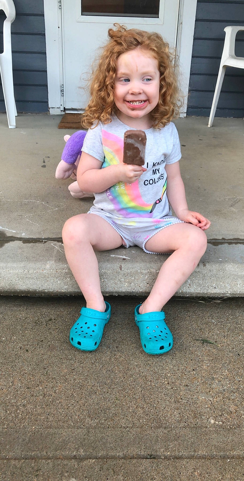 Kinsley is registered to the contest to win money with this photo: active_tank, ankle, baby_toddler_clothing, child, child_model, foot, happy, joy, knee, leg, person, pink, play, sock, thigh, toddler, tooth