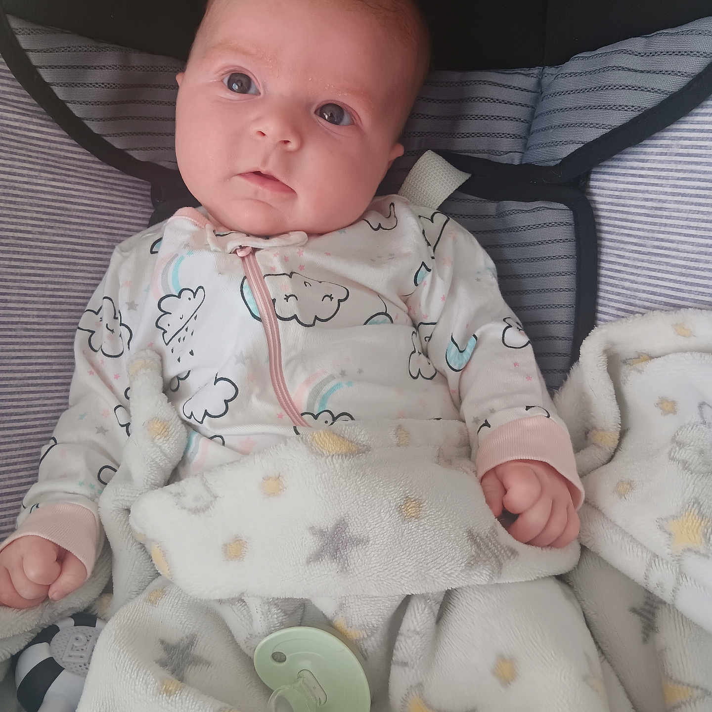 Noelle joined the competition — help win amazing prizes! baby, bed, blanket, bodypart, clothing, couch, crib, cushion, face, finger, furniture, hand, hat, head, homedecor, infantbed, newborn, person, photography, portrait