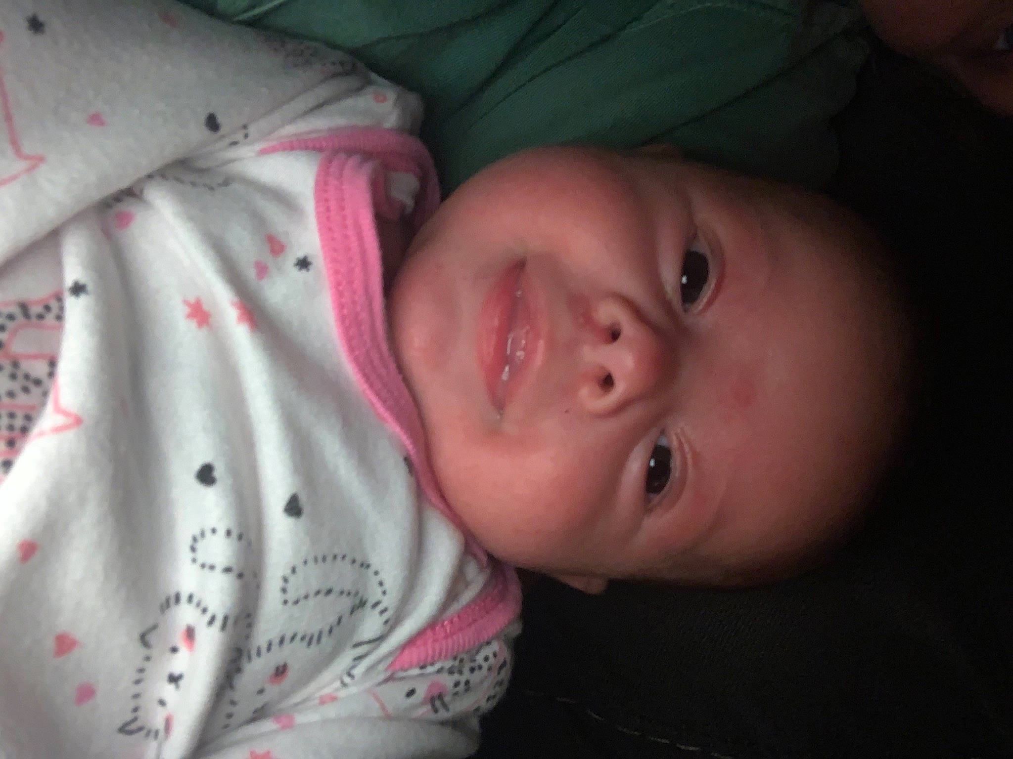 Tymberlyn joined the competition — help win amazing prizes! arm, baby, baby_toddler_clothing, cheek, chin, eye, eyebrow, face, forehead, happy, iris, lip, mammal, mouth, nose, person, skin, sleeve, smile, toddler