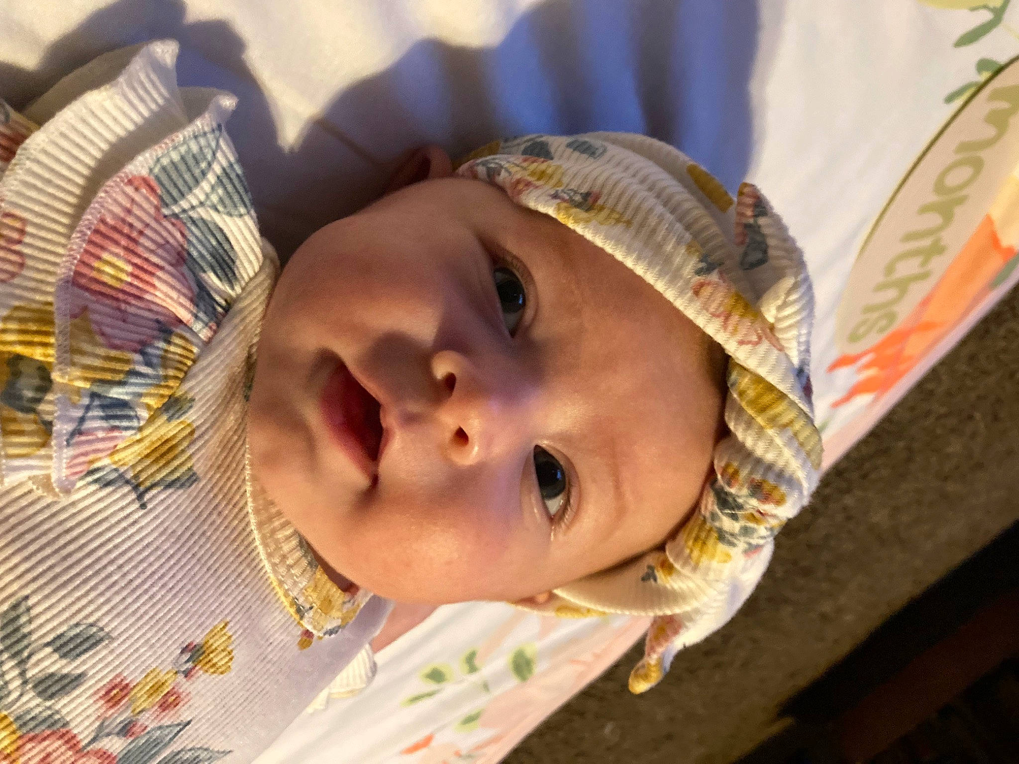 Rylee joined the competition — help win amazing prizes! baby, cap, cheek, ear, eye, eyelash, fashion_accessory, fun, hair_accessory, happy, hat, headgear, headwear, iris, lip, nose, person, skin, smile, sun_hat