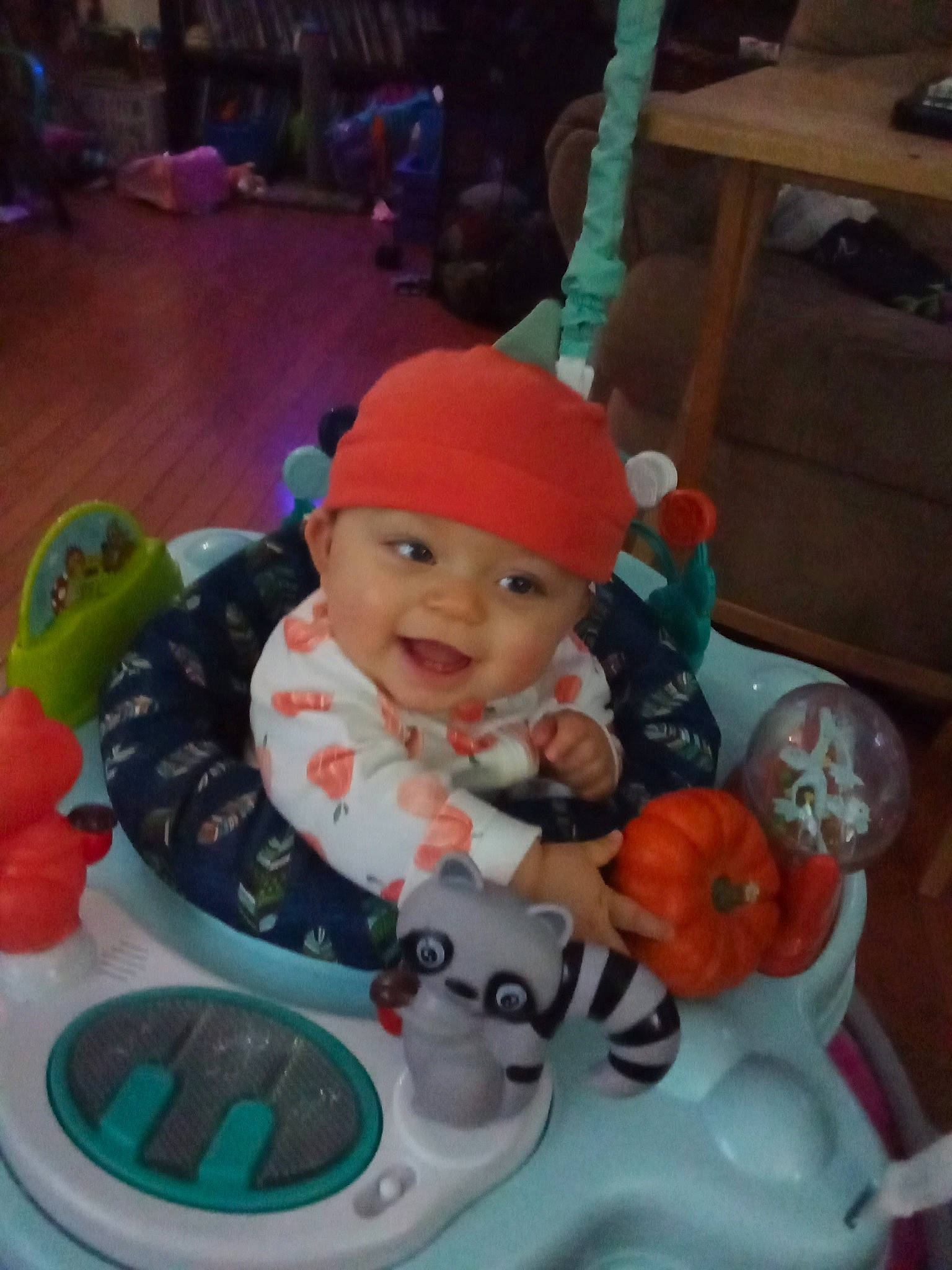 Madyson is registered to the contest to win money with this photo: baby, baby_products, baby_toddler_clothing, baby_toys, cap, child, event, fun, happy, headgear, headwear, holiday, leisure, person, play, product, recreation, sitting, smile, toddler