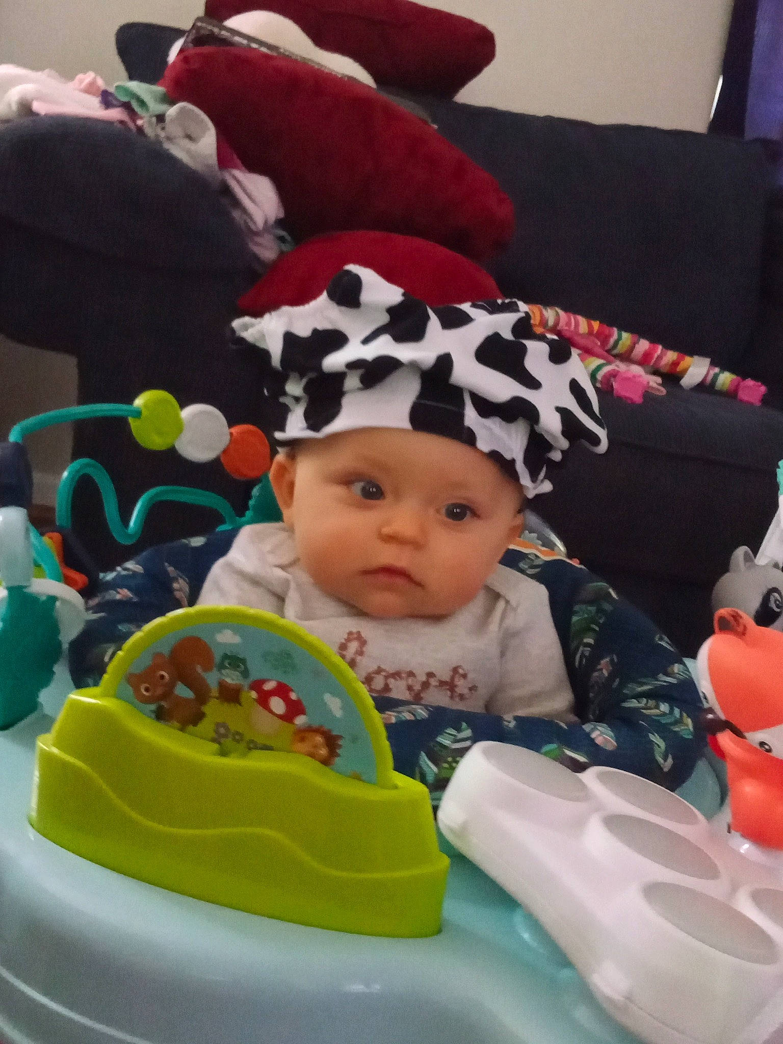 Madyson joined the competition — help win amazing prizes! baby, baby_playing_with_toys, baby_products, baby_toddler_clothing, baby_toys, cap, carmine, child, costume_hat, event, fun, happy, hat, headwear, leisure, person, play, product, recreation, room
