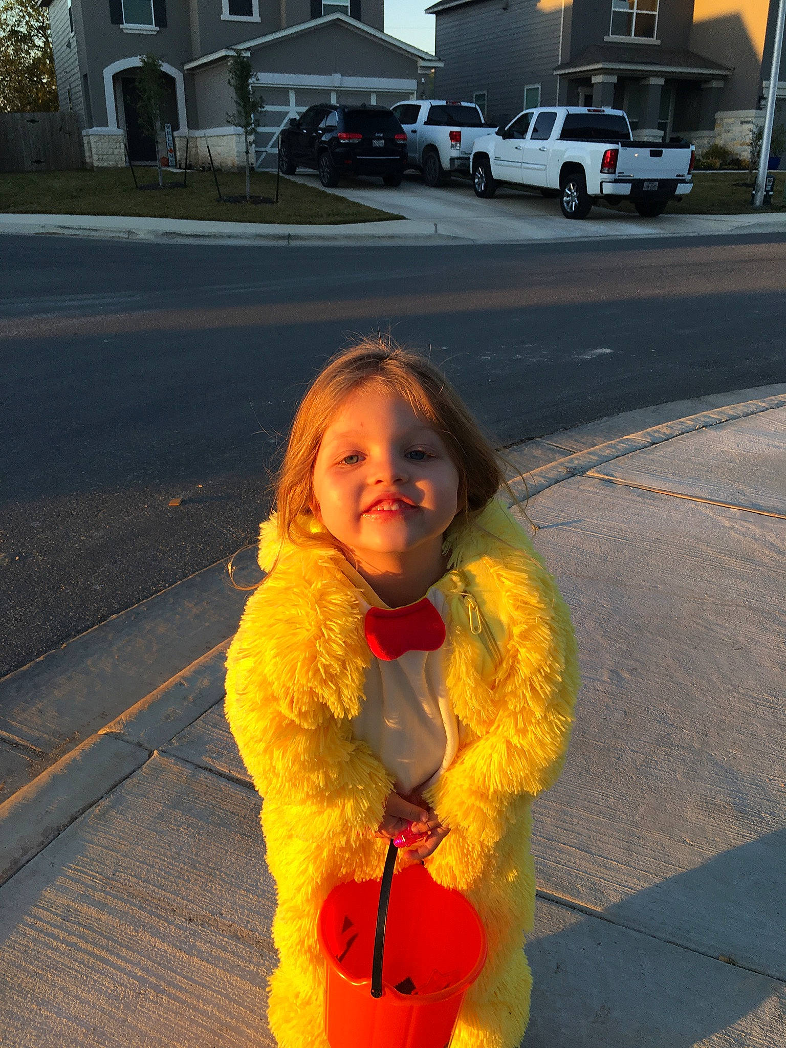 Emmie joined the competition — help win amazing prizes! asphalt, automotive_lighting, car, fun, fur_clothing, glove, happy, human, joy, mammal, person, personal_luxury_car, plant, road_surface, sidewalk, smile, street_fashion, truck, vehicle, wheel