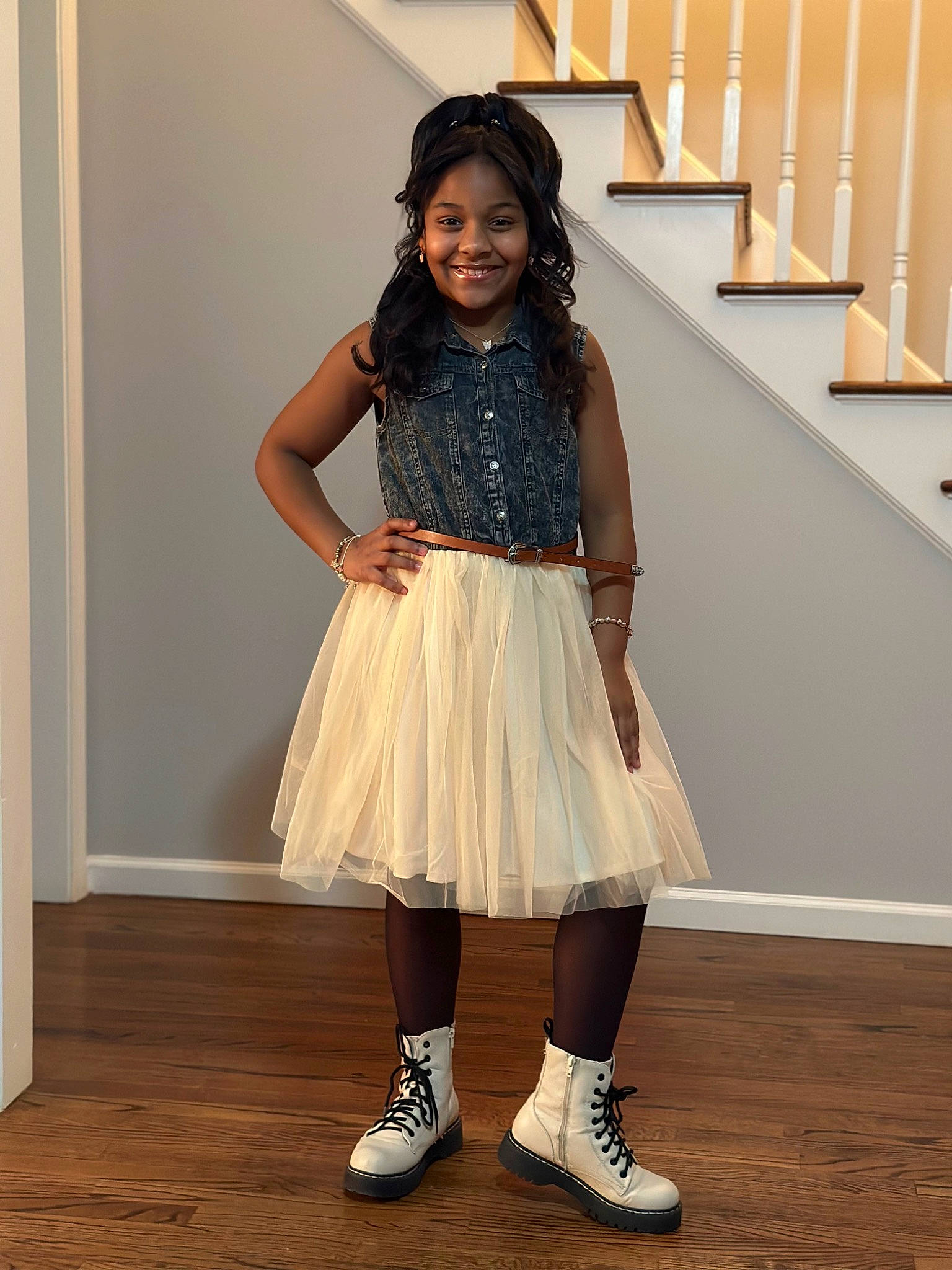 Brianna joined the competition — help win amazing prizes! abdomen, event, fashion_design, fashion_model, footwear, happy, human_leg, joy, knee, leg, long_hair, person, shoe, sleeve, smile, sneakers, sock, t_shirt, thigh, trunk