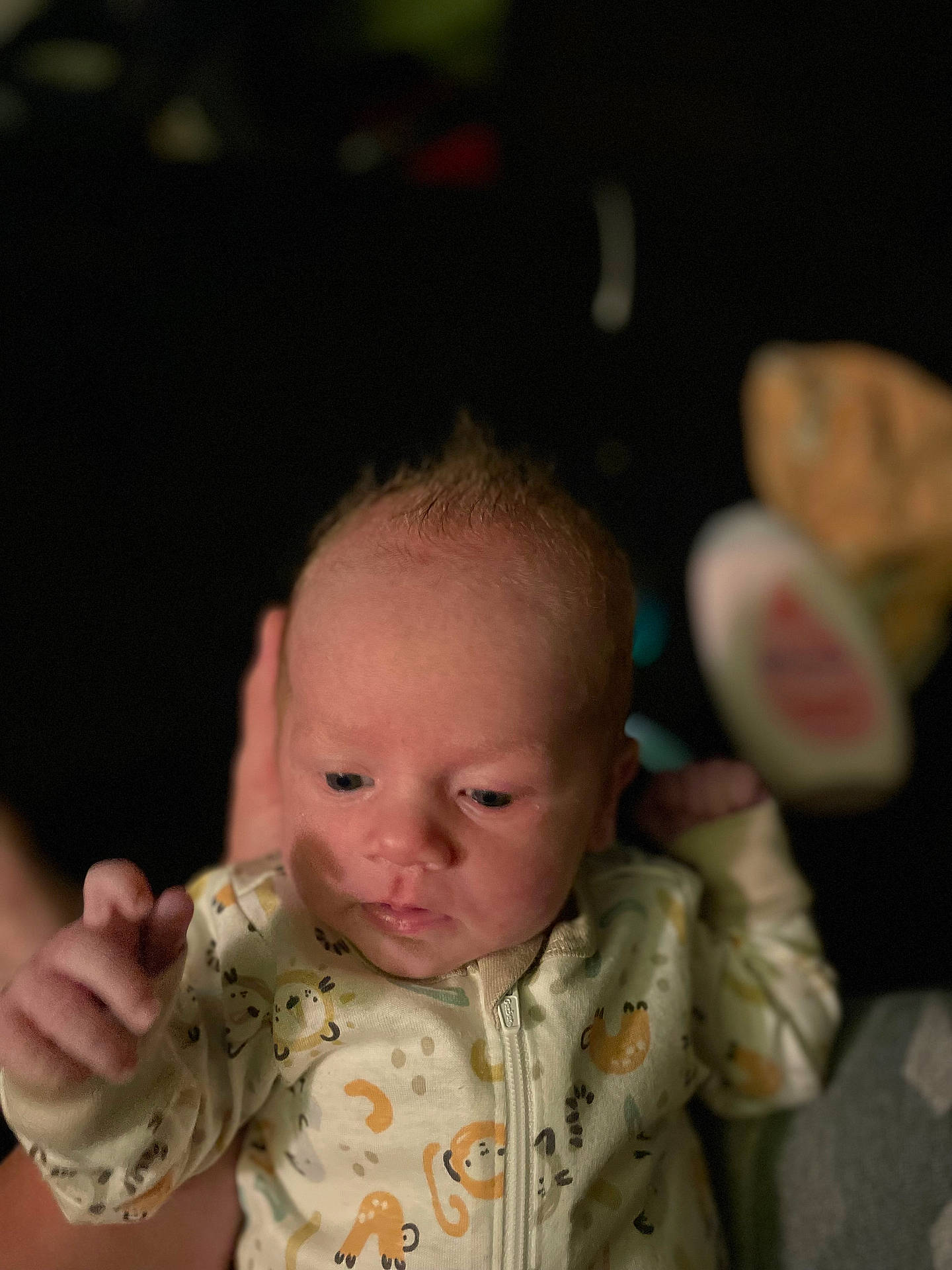 Brian joined the competition — help win amazing prizes! adult, baby, bodypart, ear, face, female, finger, frown, hand, head, mouth, newborn, person, photography, portrait, sad, woman, wrist