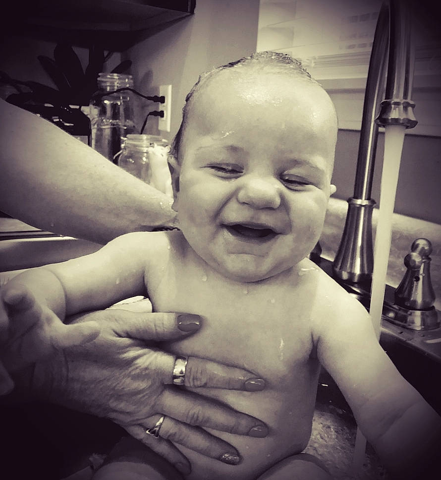 Benjamin joined the competition — help win amazing prizes! baby, black_and_white, cheek, child, face, facial_expression, finger, forehead, fun, hand, head, human, joy, laugh, monochrome, mouth, muscle, person, skin, sky