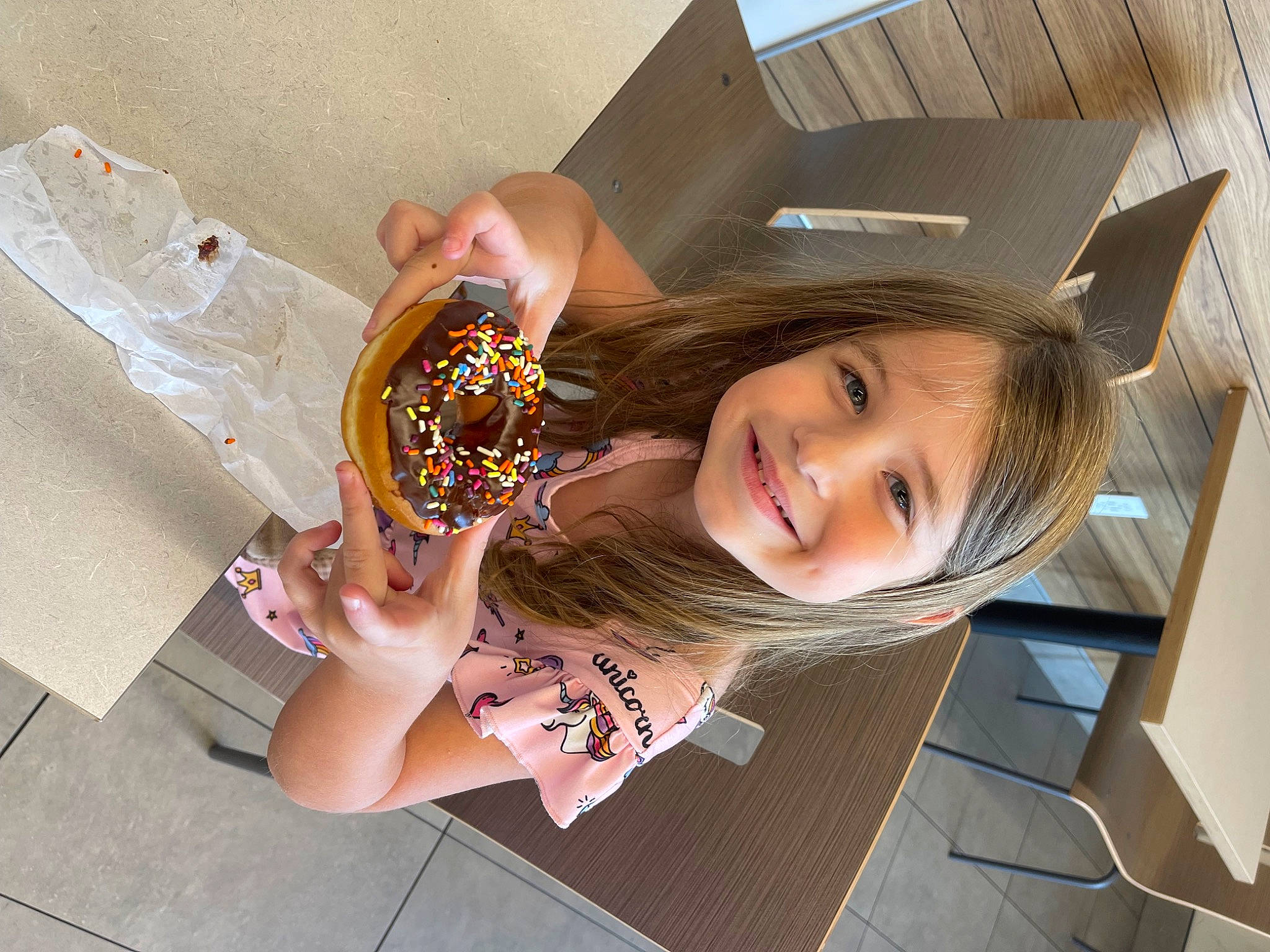 Delaney joined the competition — help win amazing prizes! baking, child, dessert, fashion_accessory, finger_food, food, fun, happy, jewellery, joy, pastry, person, portrait_photography, room, smile, sweetness, toddler