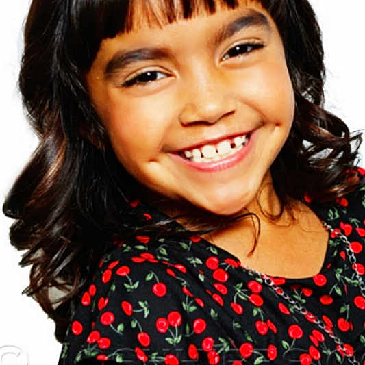 Lillyana joined the competition — help win amazing prizes! bangs, beauty, black_hair, bob_cut, cheek, child, child_model, chin, face, gesture, hair, hairstyle, joy, lip, long_hair, pattern, person, polka_dot, portrait_photography, smile