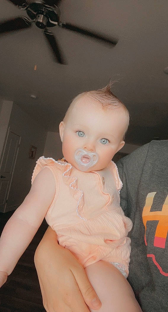 Riverlynn joined the competition — help win amazing prizes! baby, baby_toddler_clothing, ceiling_fan, cheek, chest, comfort, eyelash, finger, flash_photography, human_leg, iris, lip, mouth, nail, neck, nose, person, thigh, thumb, toddler