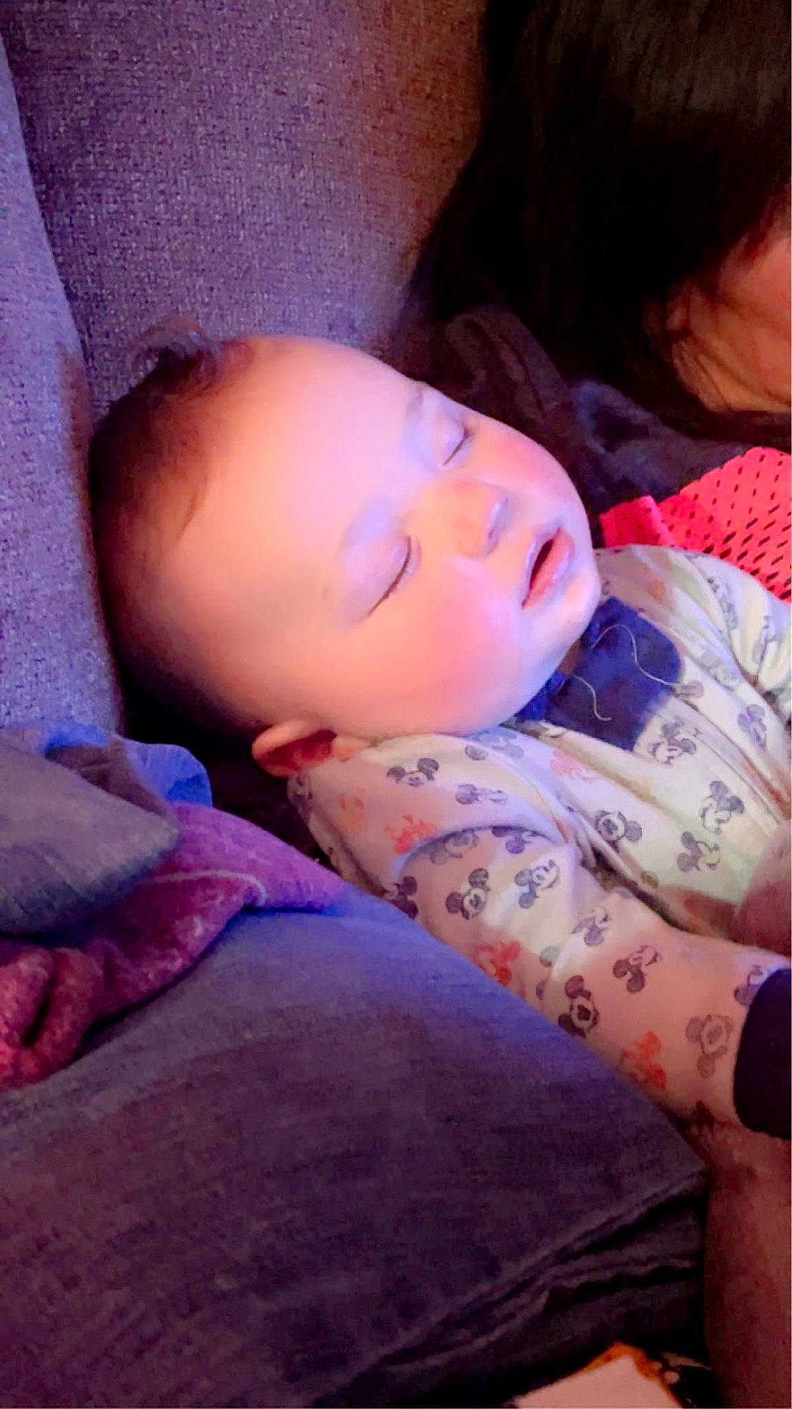 Hutson is registered to the contest to win money with this photo: baby, cheek, child, comfort, finger, flesh, fun, grass, happy, linens, lip, magenta, mouth, nose, person, pink, purple, sitting, skin, toddler