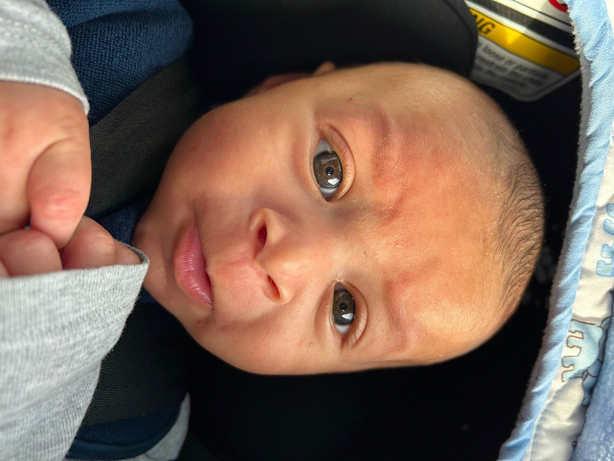 Chance joined the competition — help win amazing prizes! baby, baby_toddler_clothing, cheek, child, close_up, comfort, eyelash, finger, fun, gesture, happy, iris, lip, mouth, nail, nose, person, skin, smile, thumb