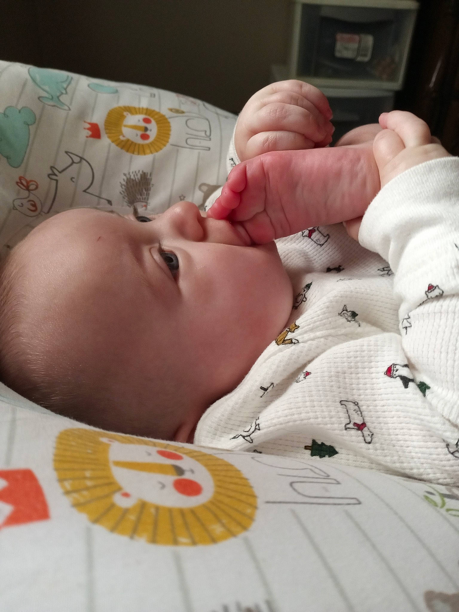 Odysseus is registered to the contest to win money with this photo: baby, baby_products, bedtime, birth, cheek, child, ear, finger, forehead, hand, lip, mouth, nail, nose, person, product, skin, toddler
