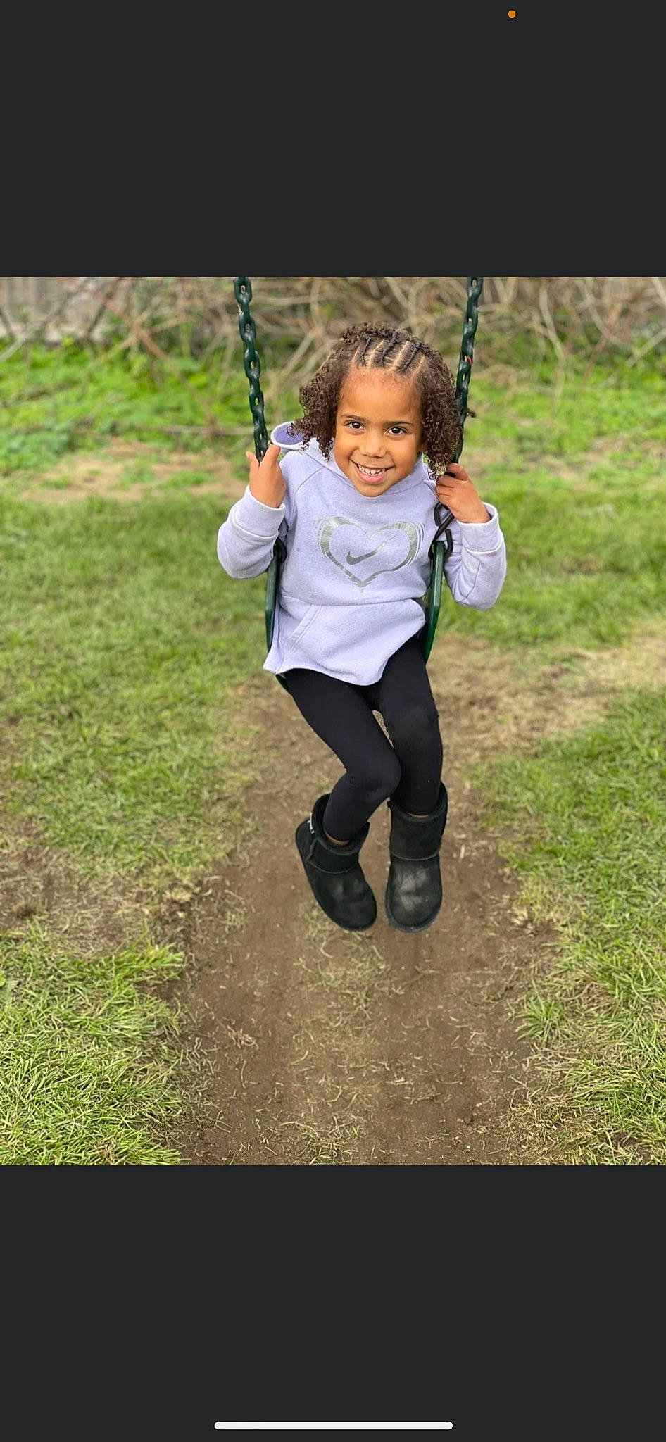 Kinzley joined the competition — help win amazing prizes! baby, child, city, fun, grass, happy, joy, leisure, outdoor_play_equipment, people_in_nature, person, plant, play, playground, portrait_photography, recreation, smile, soil, swing, toddler