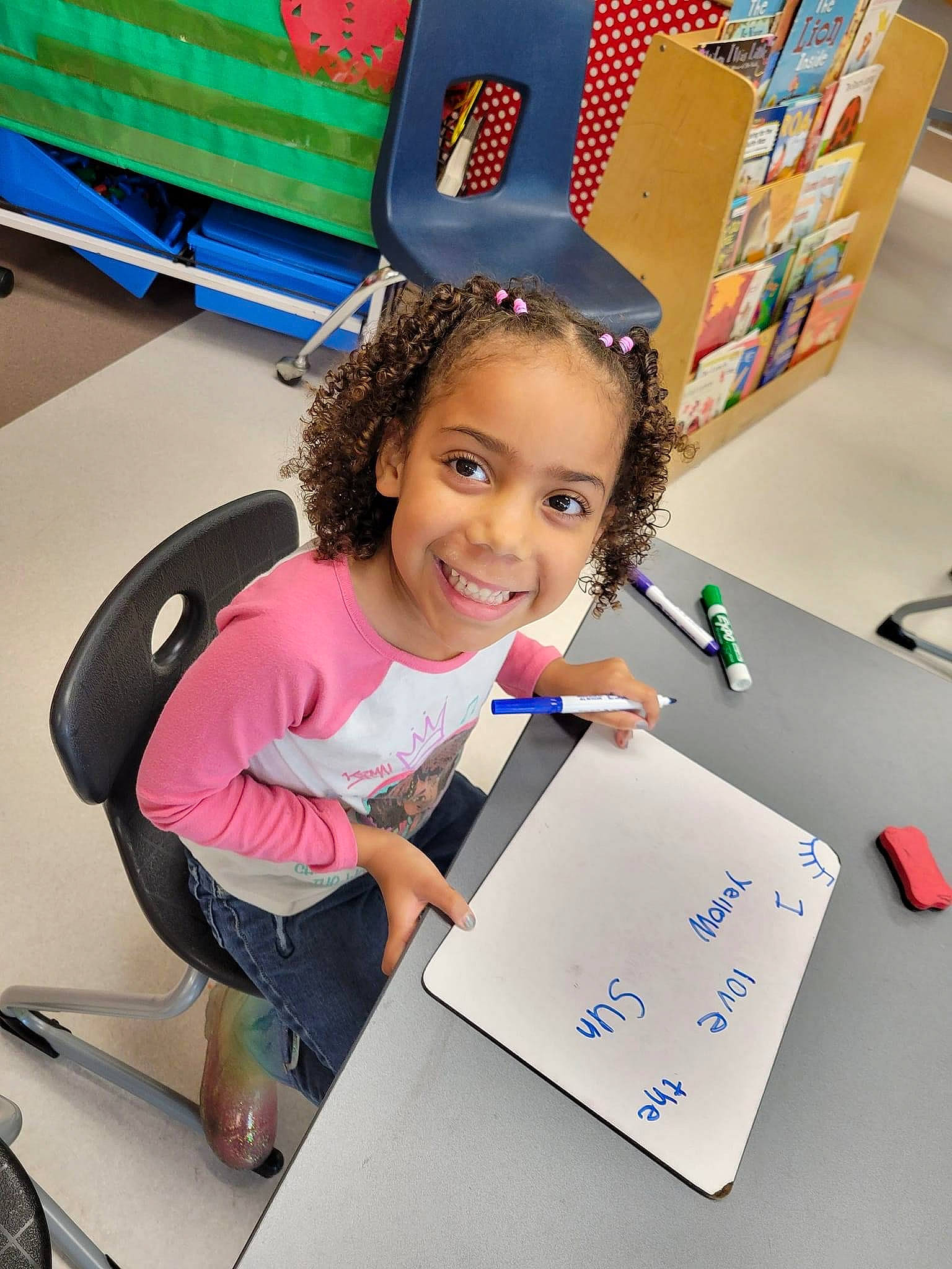 Kinzley joined the competition — help win amazing prizes! box, child, event, eye, fashion_accessory, fun, happy, joy, learning, magenta, motor_vehicle, packaging_and_labeling, person, play, product, recreation, room, shorts, smile, t_shirt